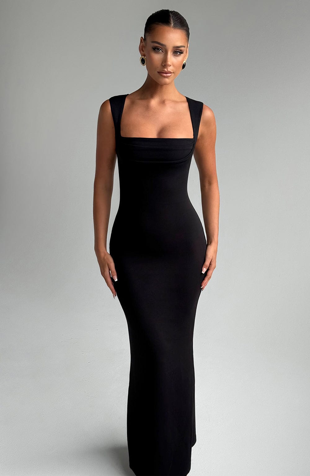 Flourenne Helenya Maxi Dress in Black