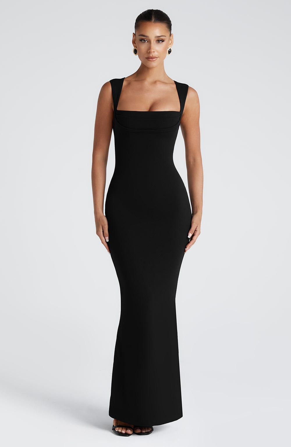 Flourenne Helenya Maxi Dress in Black