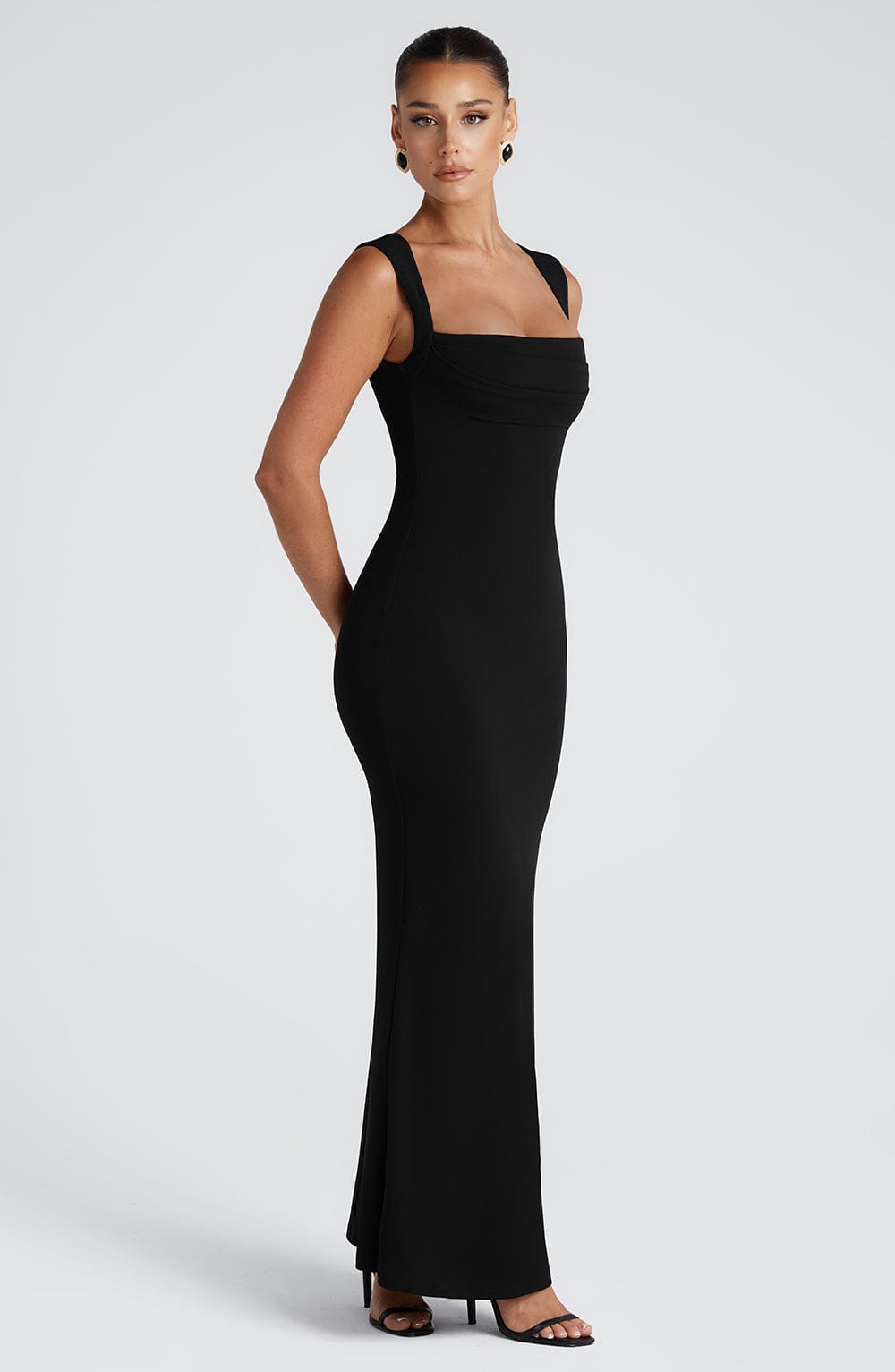 Flourenne Helenya Maxi Dress in Black