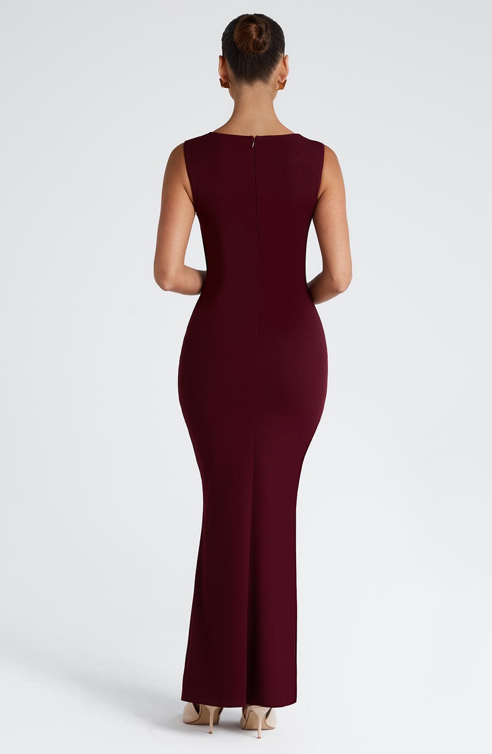 Flourenne Helenya Maxi Dress in Cherry Lacquer