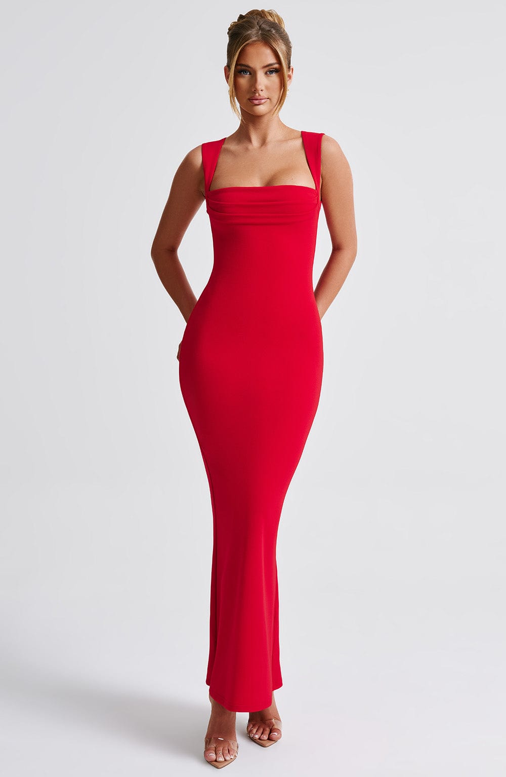 Flourenne Helina Maxi Dress in Red