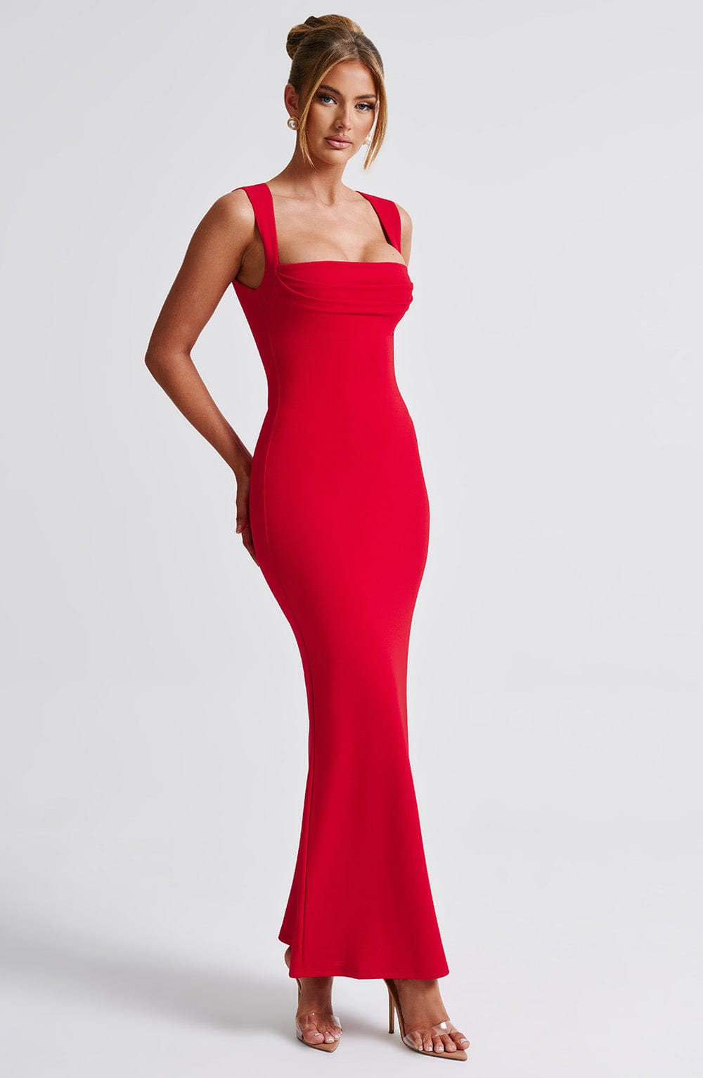 Flourenne Helina Maxi Dress in Red