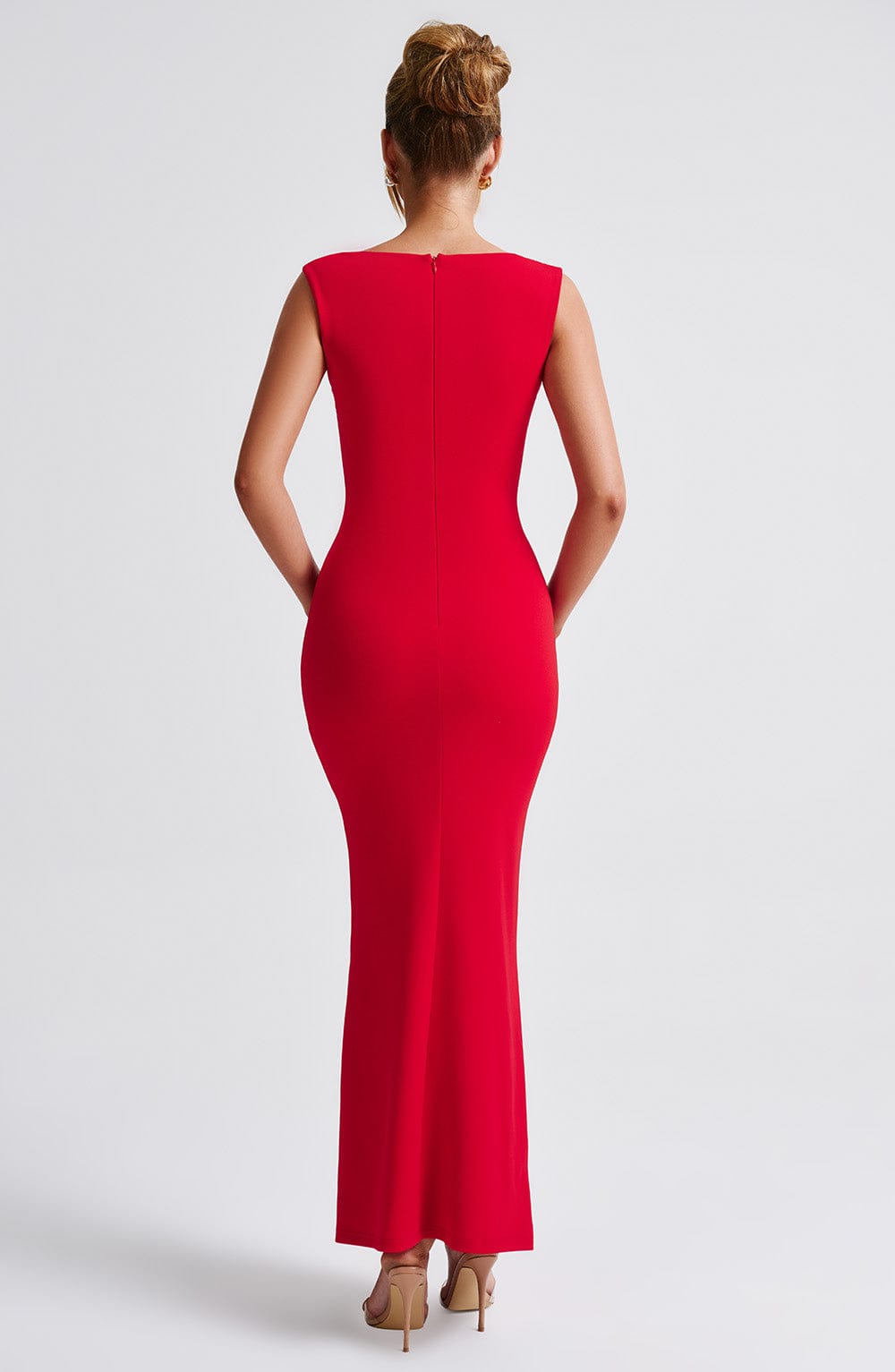 Flourenne Helina Maxi Dress in Red