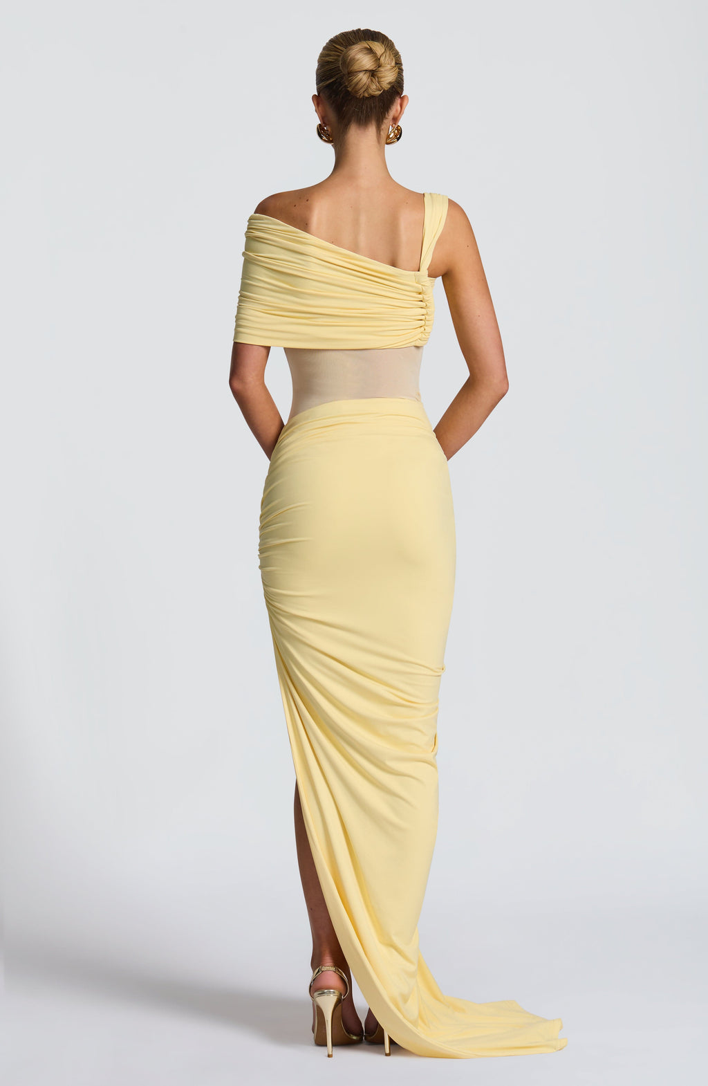 Flourenne Henriella Maxi Skirt in Lemon