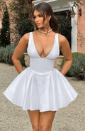 Flourenne Imara Mini Dress in Ivory