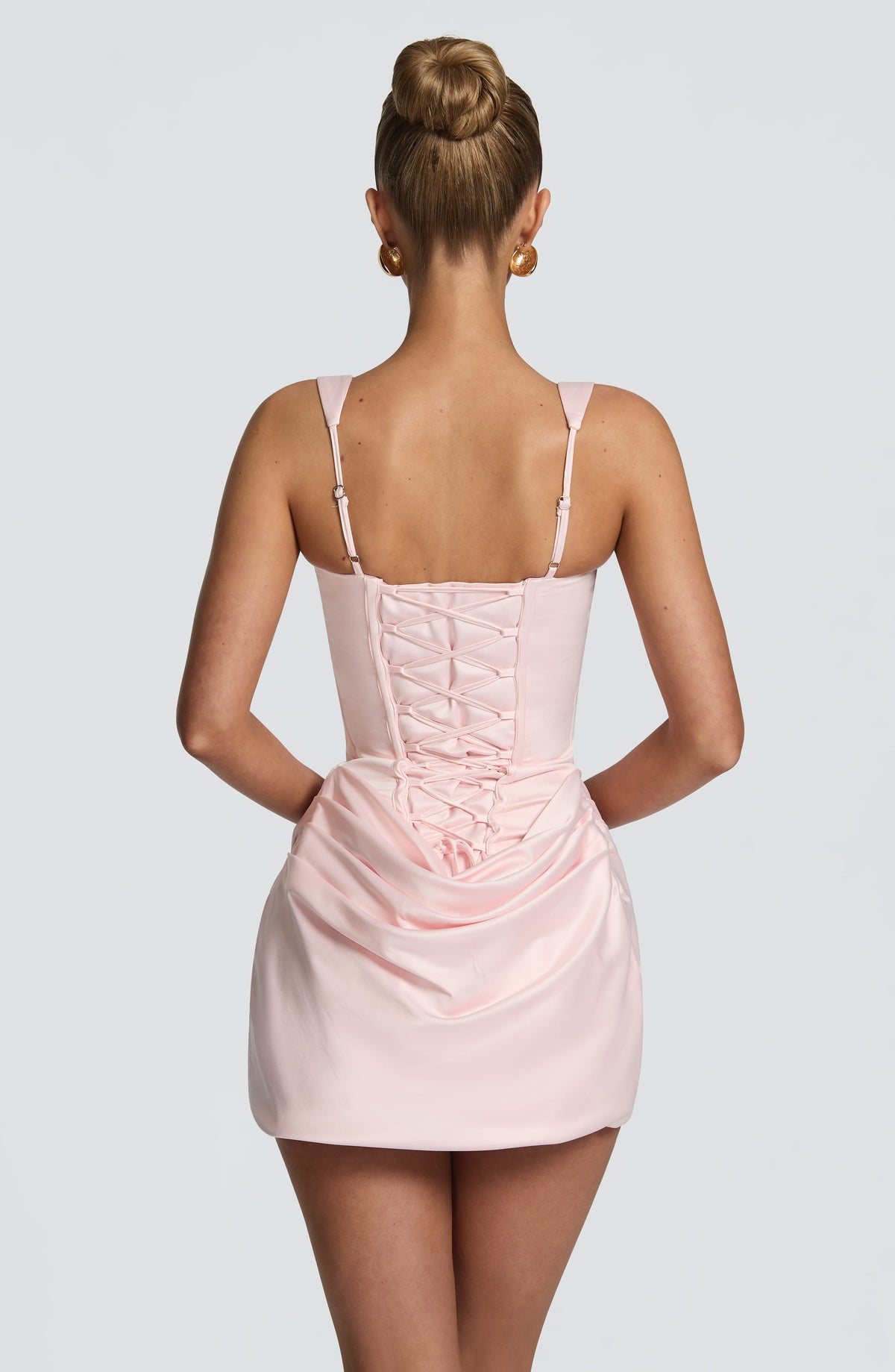 Flourenne Imogena Mini Dress in Blush