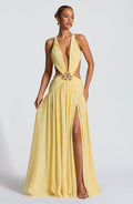 Flourenne Indianne Maxi Dress in Lemon