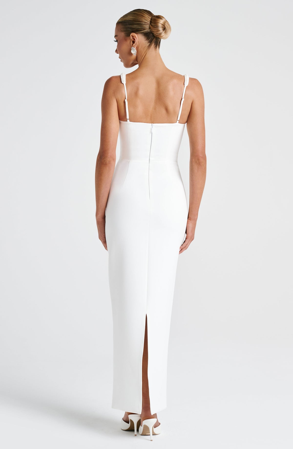 Flourenne Inessa Midaxi Dress in Ivory