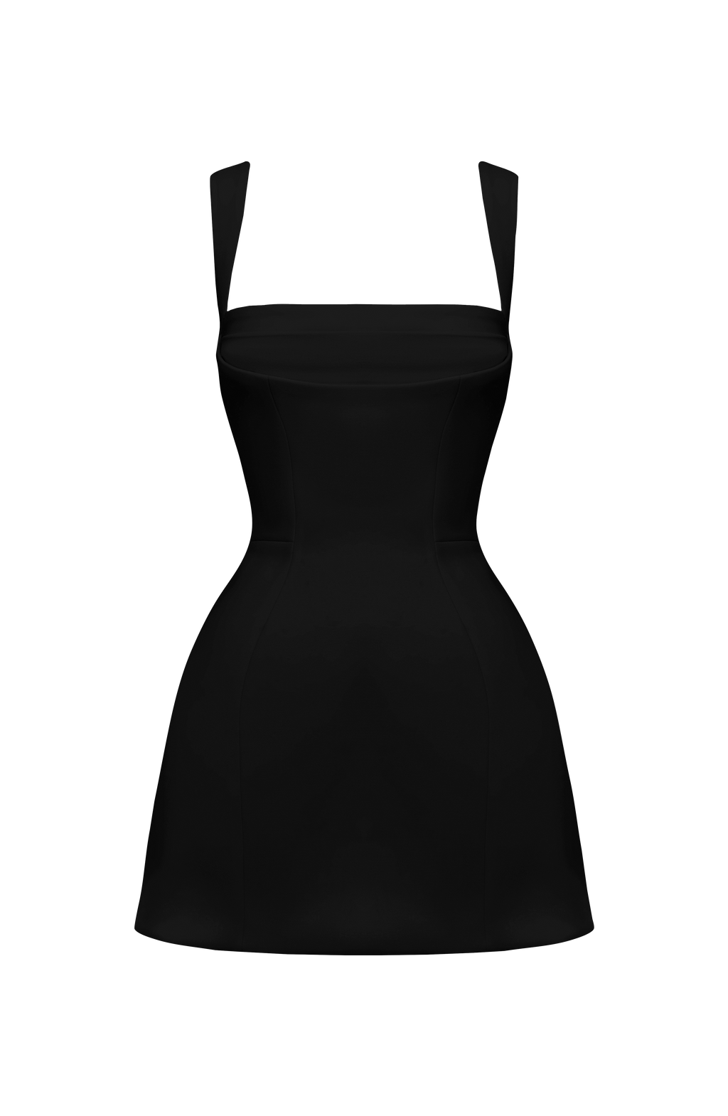 Flourenne Ionna Mini Dress in Black