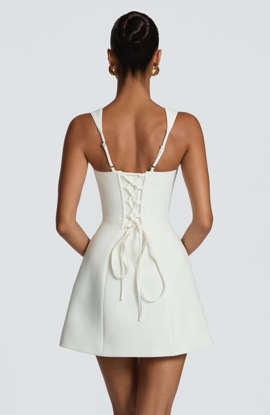 Flourenne Ionna Mini Dress in Ivory