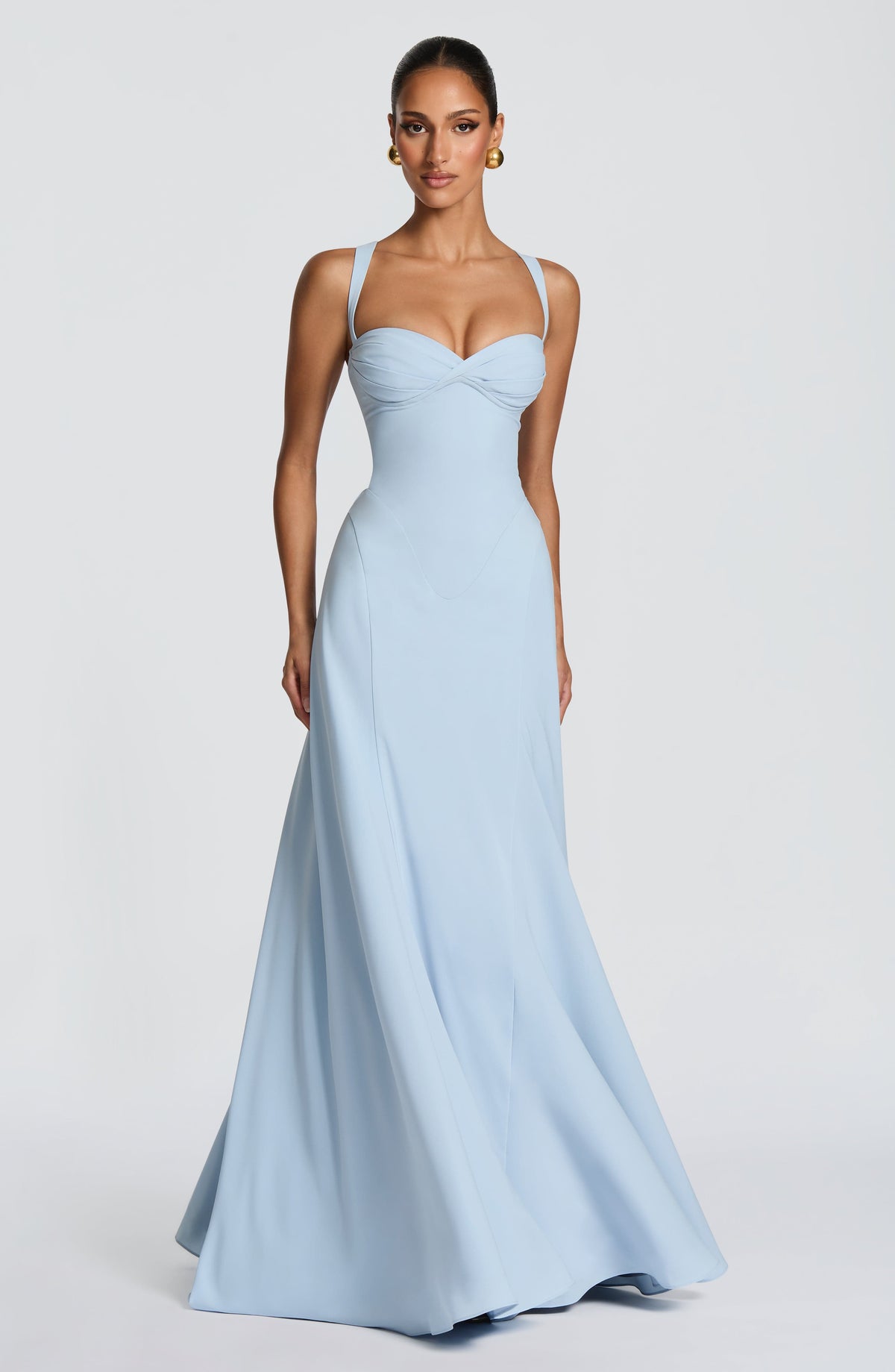 Flourenne Iriya Maxi Dress in Glacier Blue