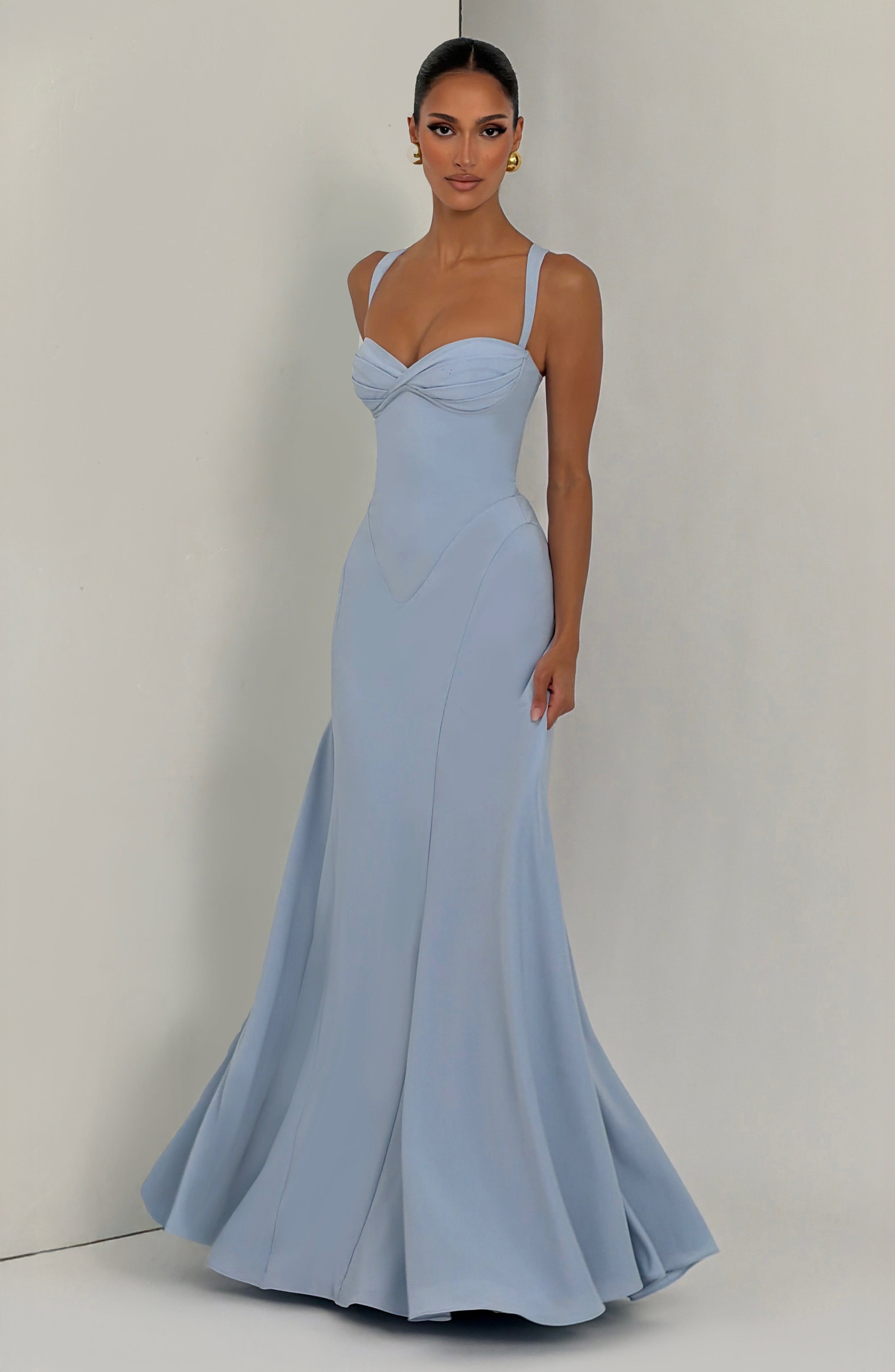 Flourenne Iriya Maxi Dress in Glacier Blue