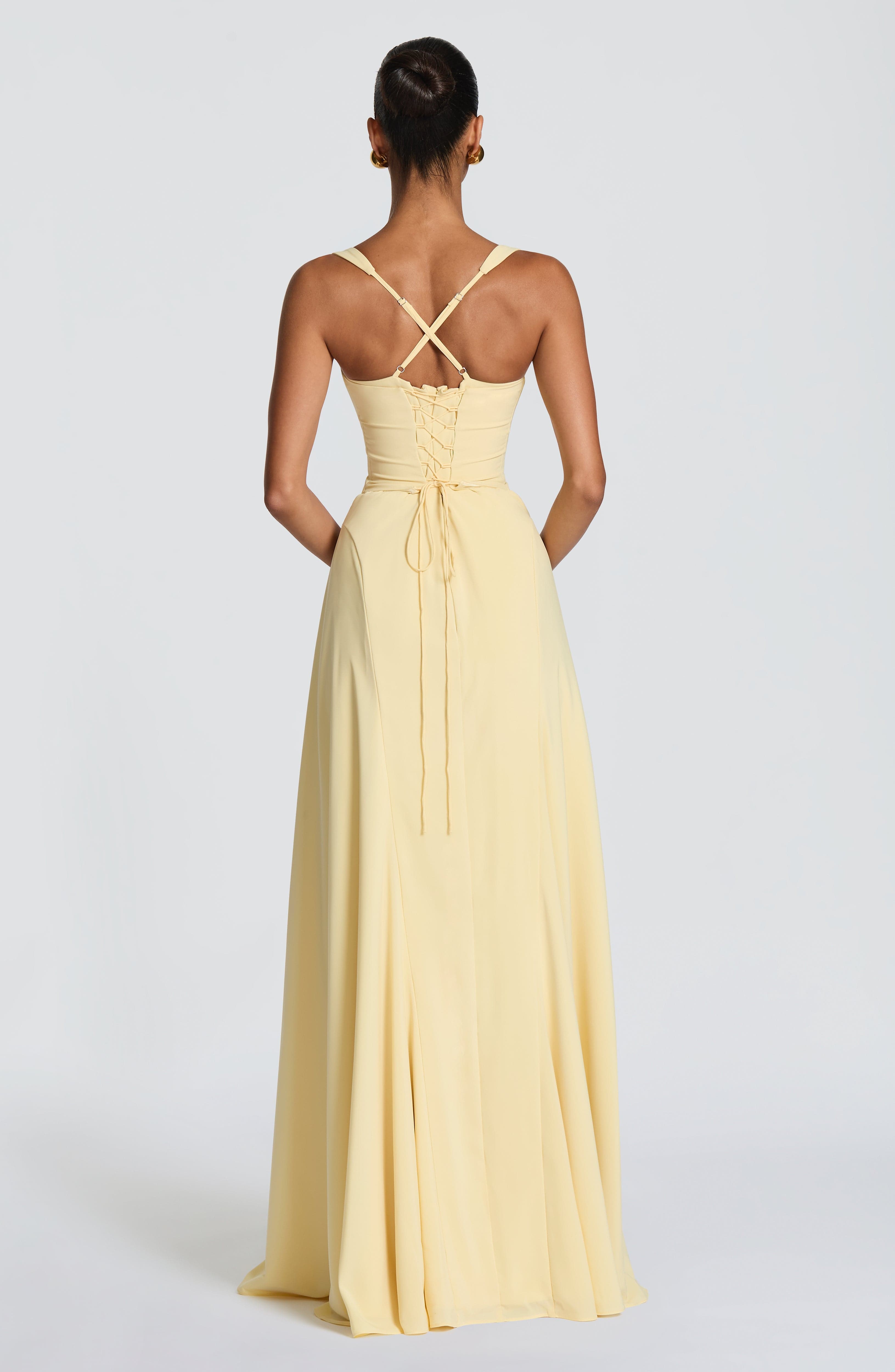 Flourenne Iriya Maxi Dress in Lemon