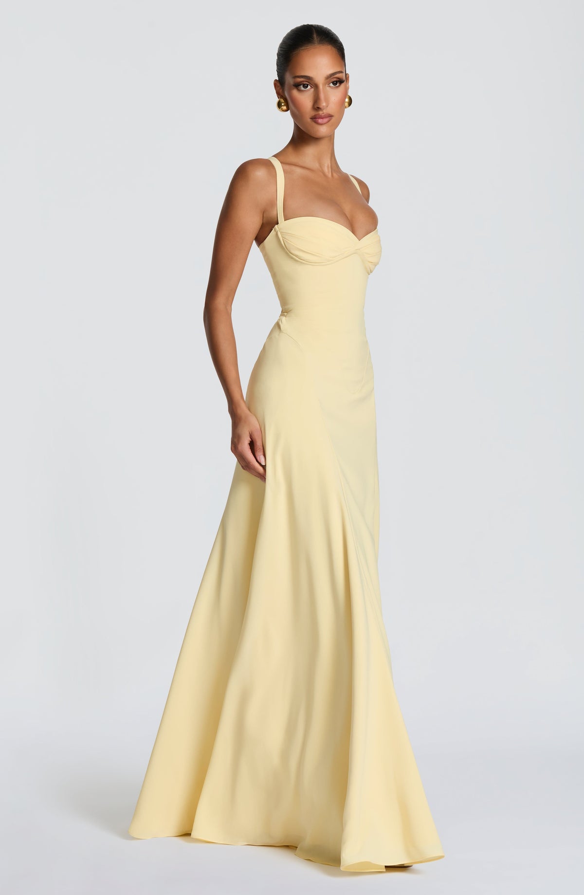 Flourenne Iriya Maxi Dress in Lemon