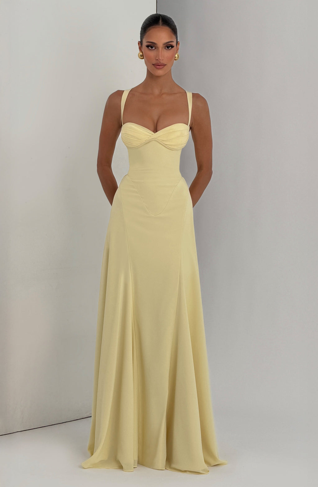 Flourenne Iriya Maxi Dress in Lemon