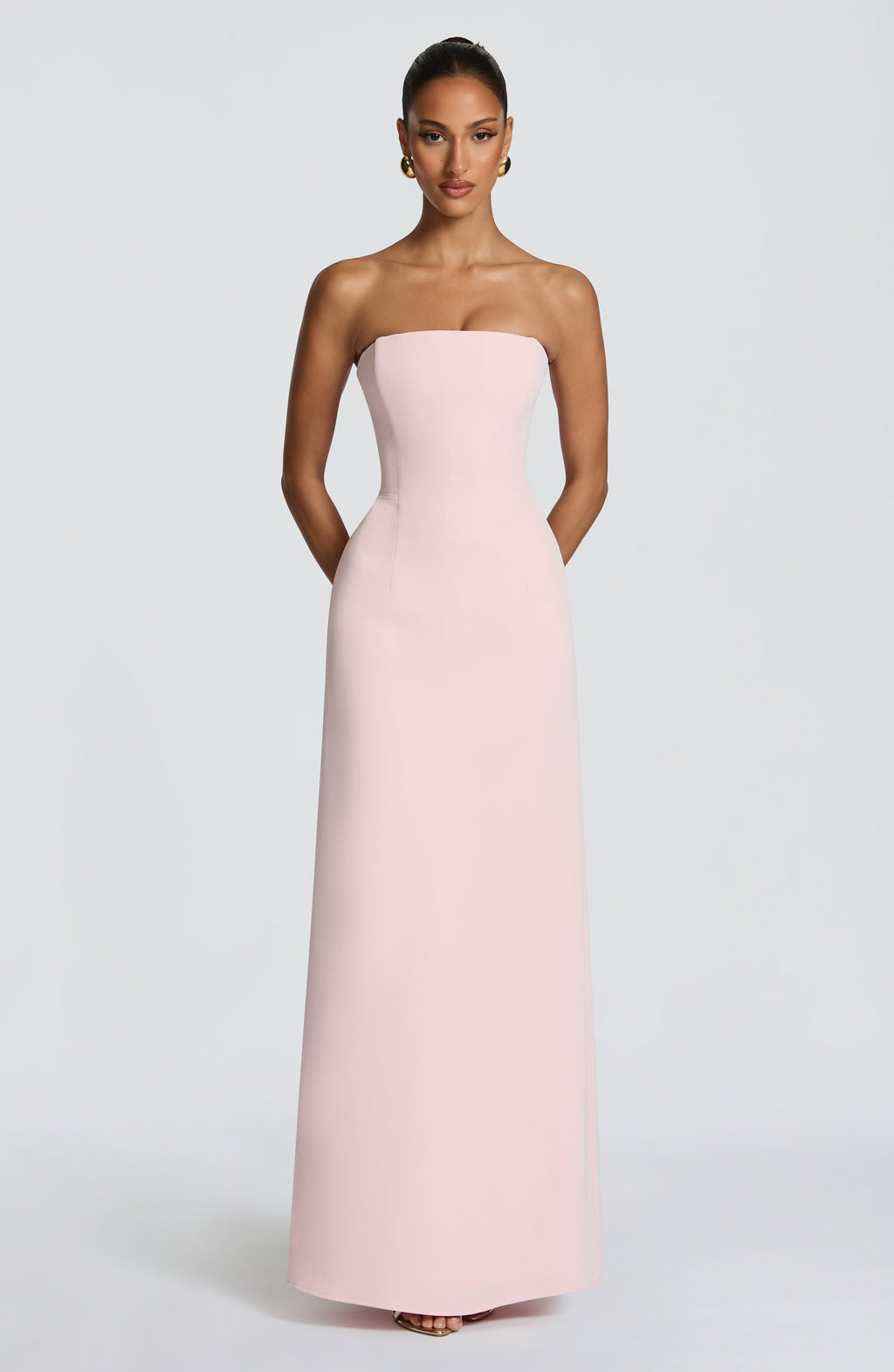 Flourenne Irmena Maxi Dress in Blush