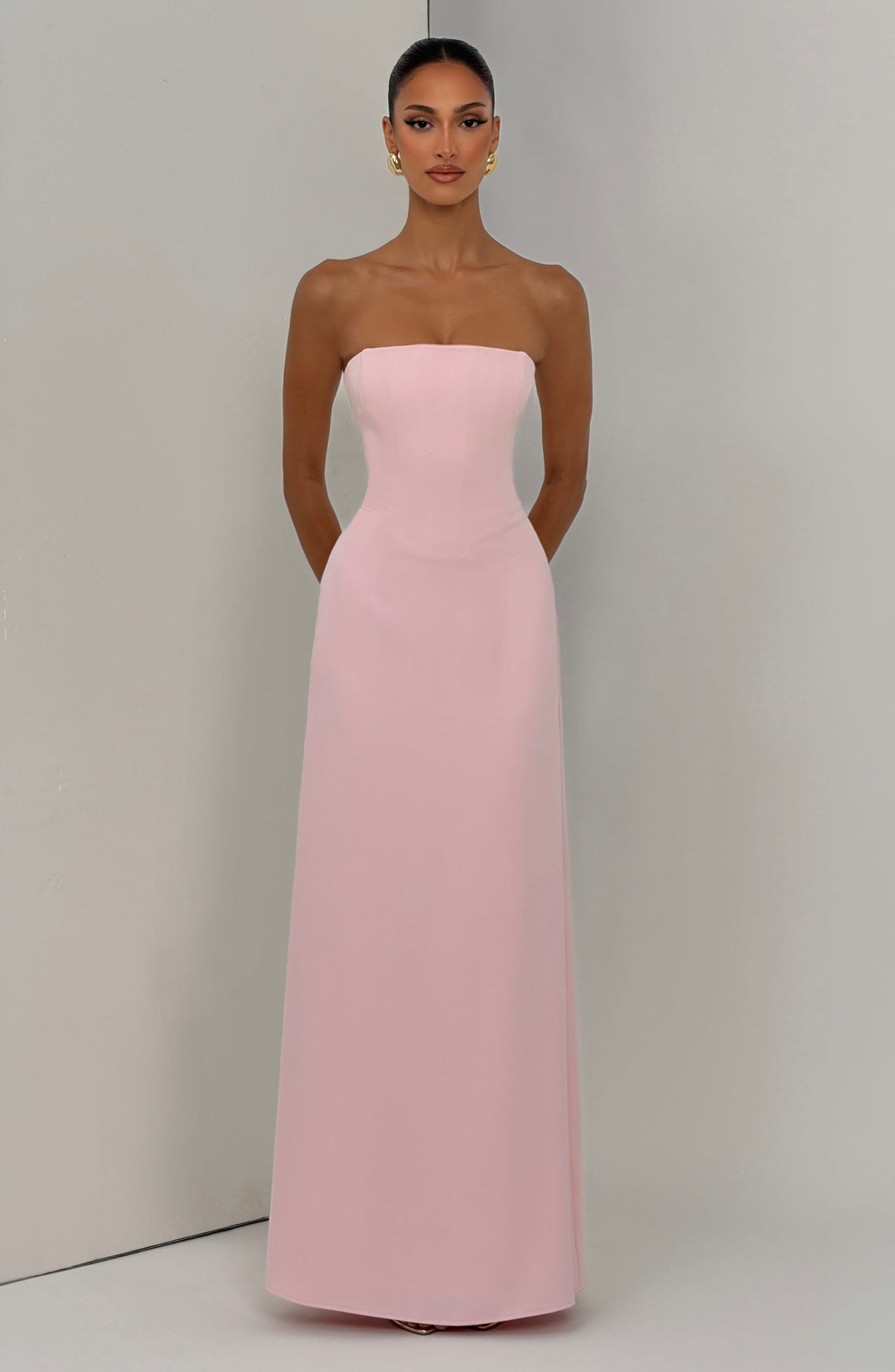 Flourenne Irmena Maxi Dress in Blush