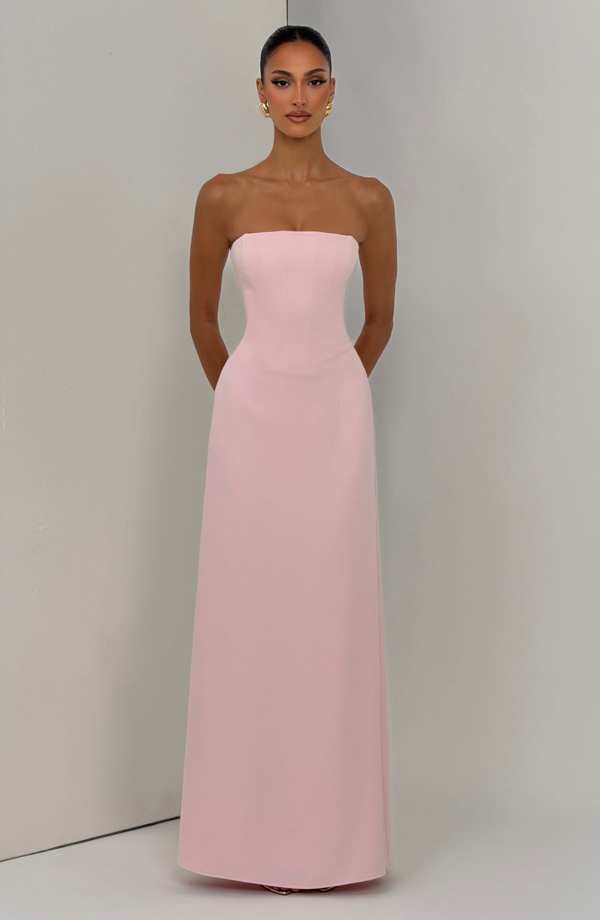 Flourenne Irmena Maxi Dress in Blush