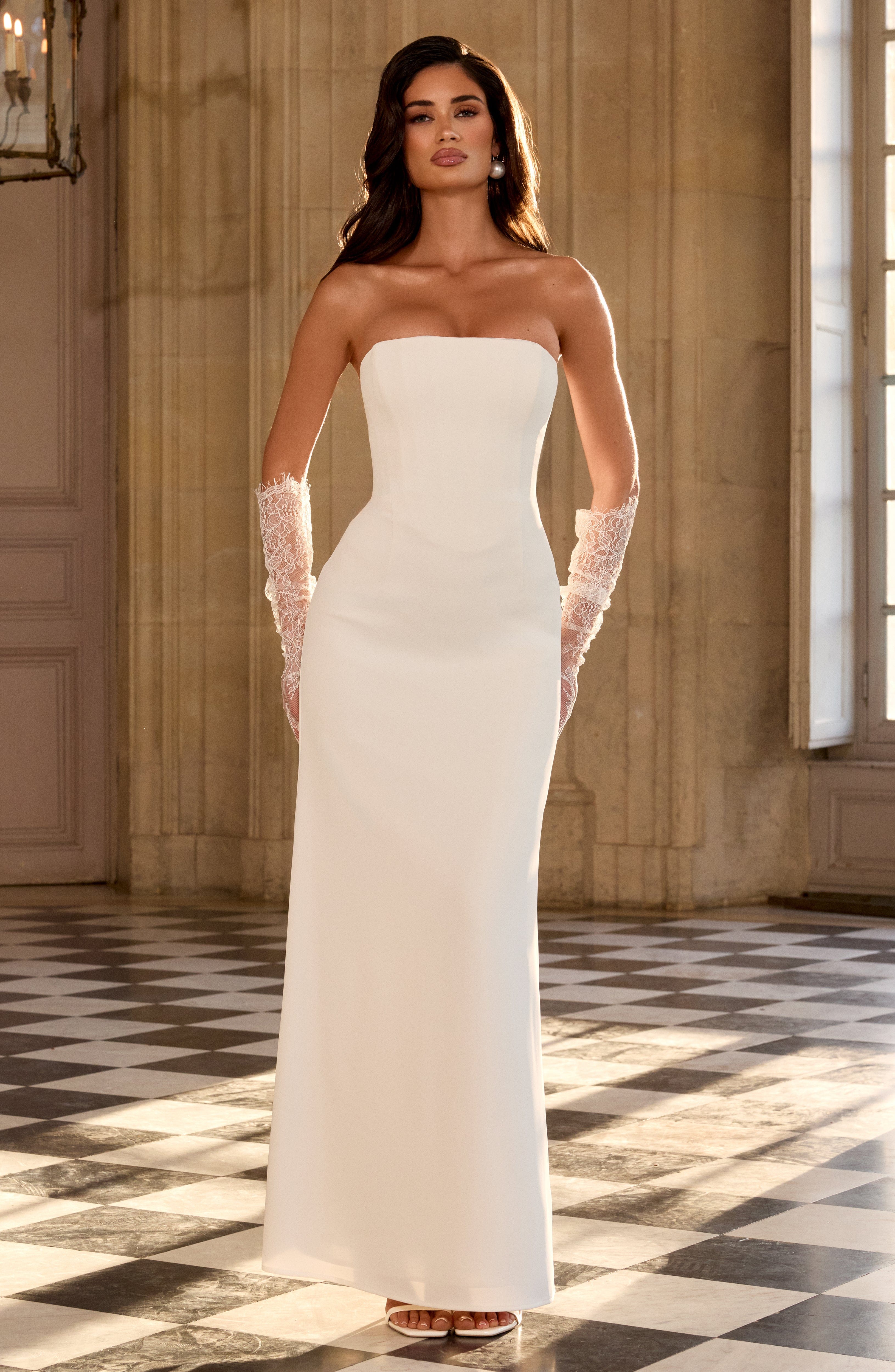 Flourenne Irmena Maxi Dress in Ivory