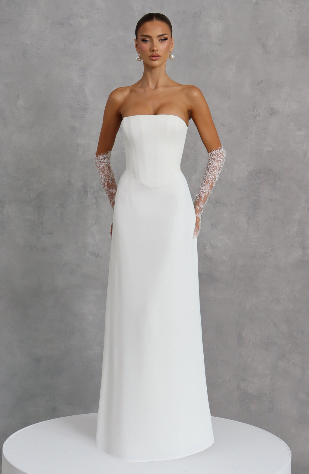 Flourenne Irmena Maxi Dress in Ivory