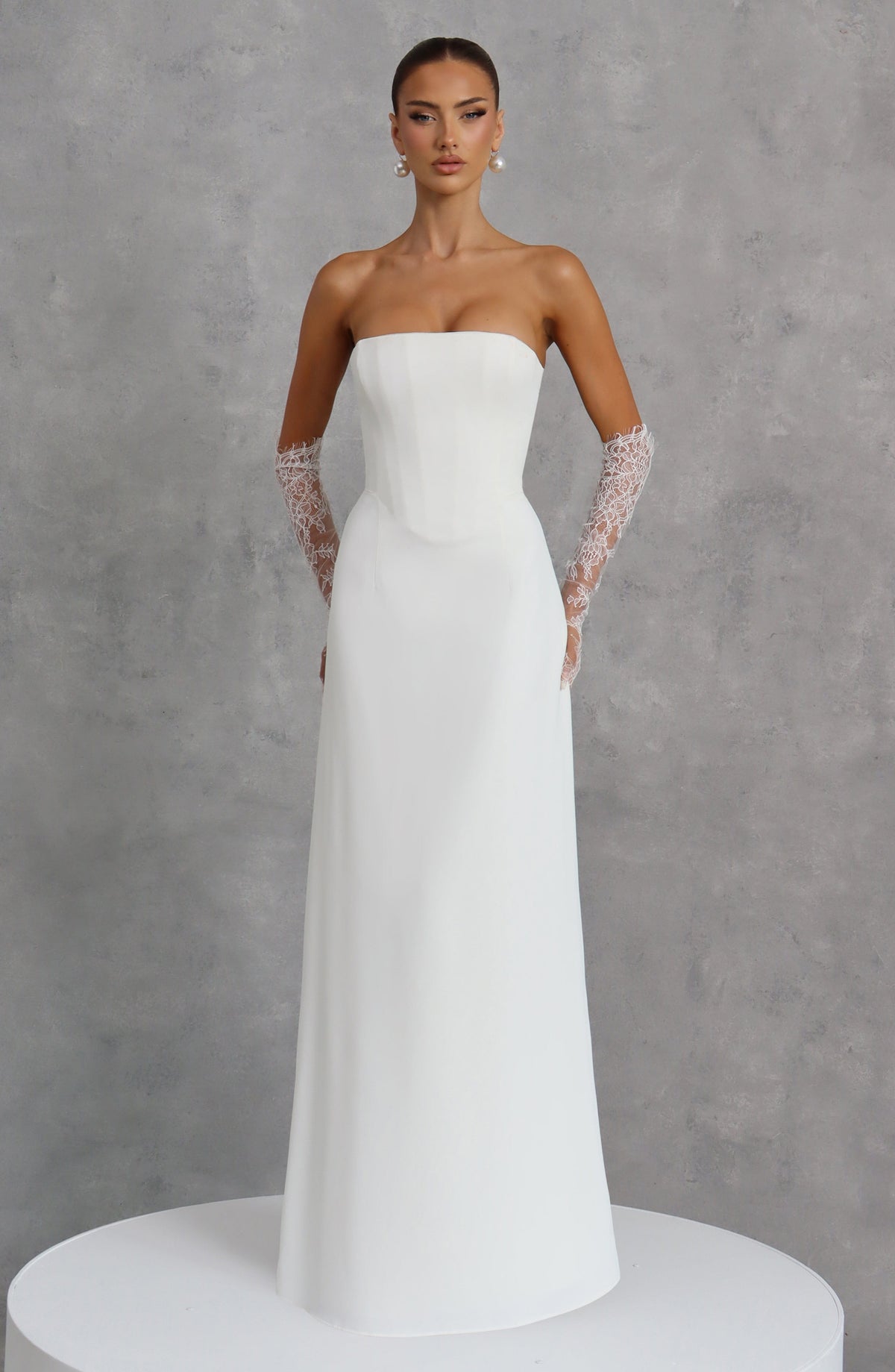 Flourenne Irmena Maxi Dress in Ivory