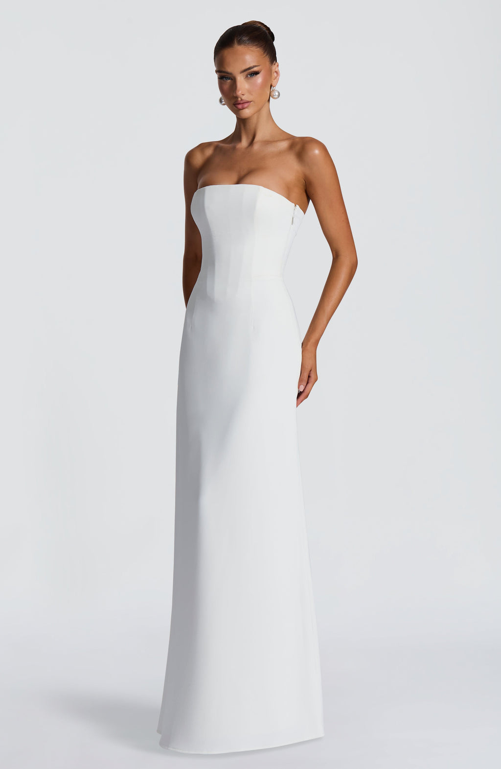 Flourenne Irmena Maxi Dress in Ivory