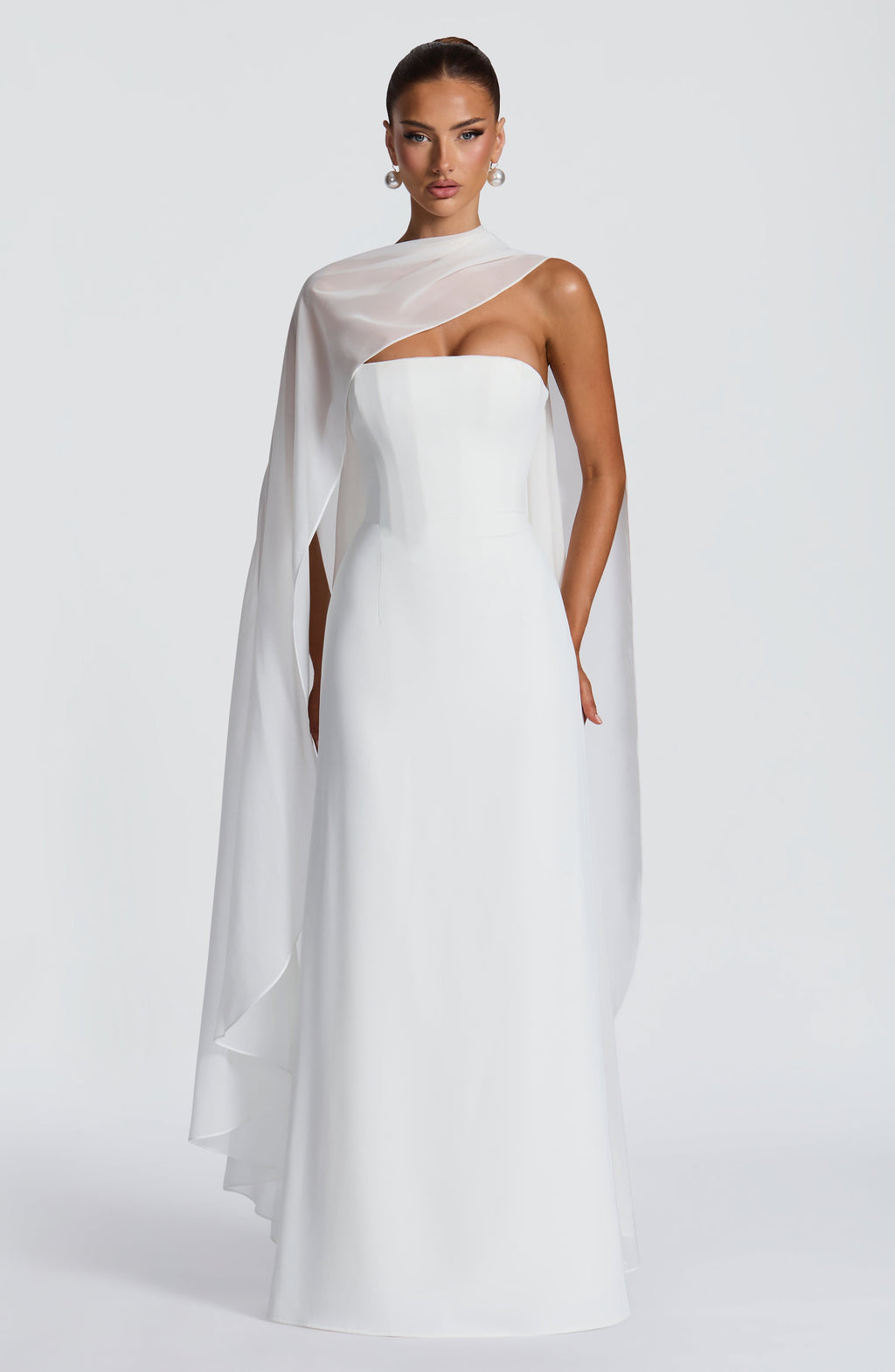 Flourenne Irmena Maxi Dress in Ivory