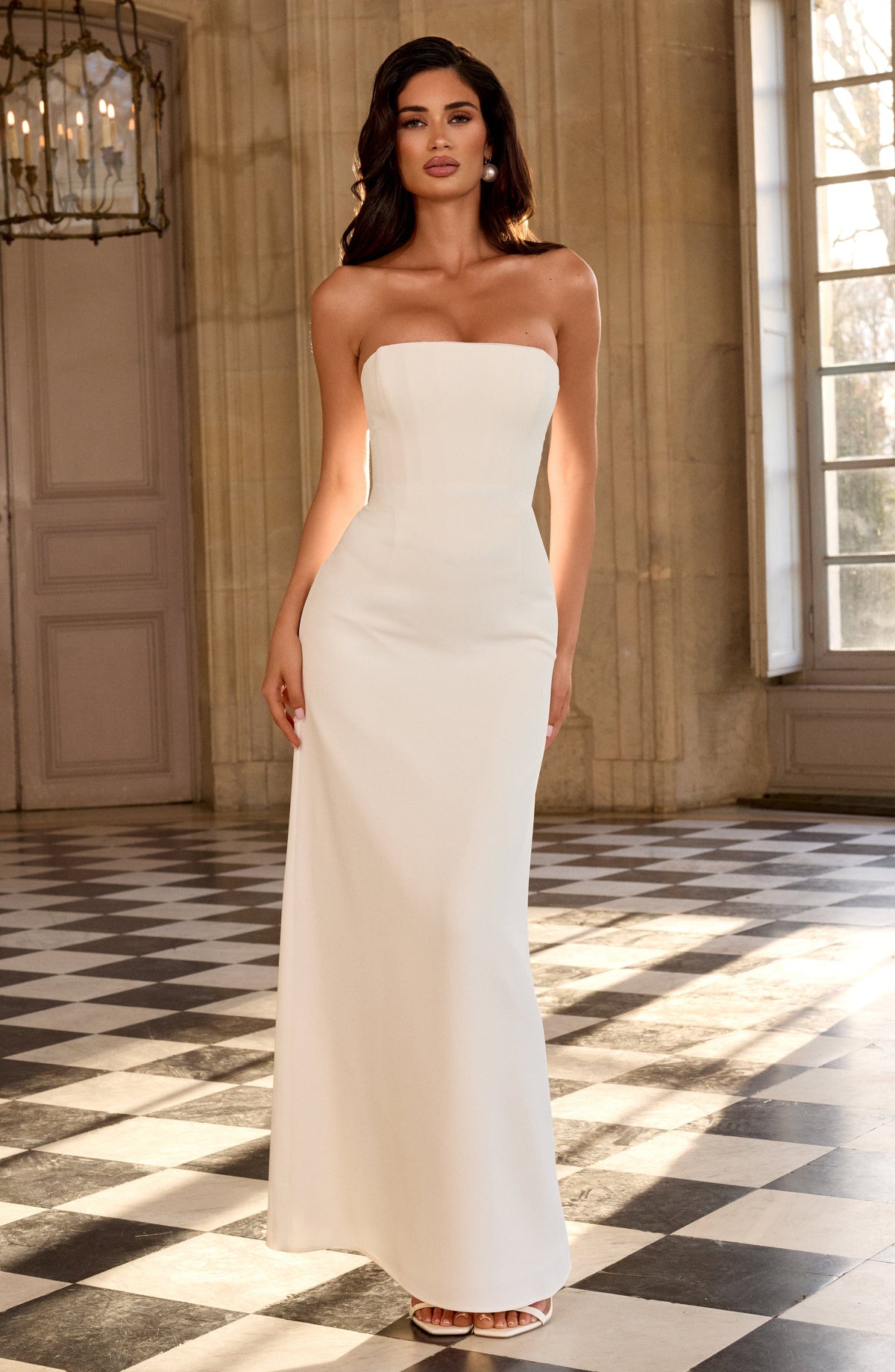Flourenne Irmena Maxi Dress in Ivory