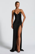 Flourenne Isabeau Maxi Dress in Black