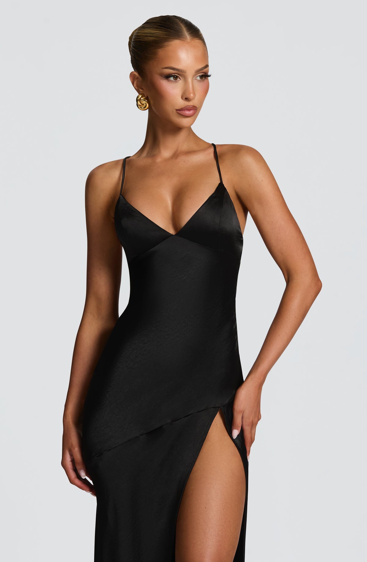 Flourenne Isabeau Maxi Dress in Black