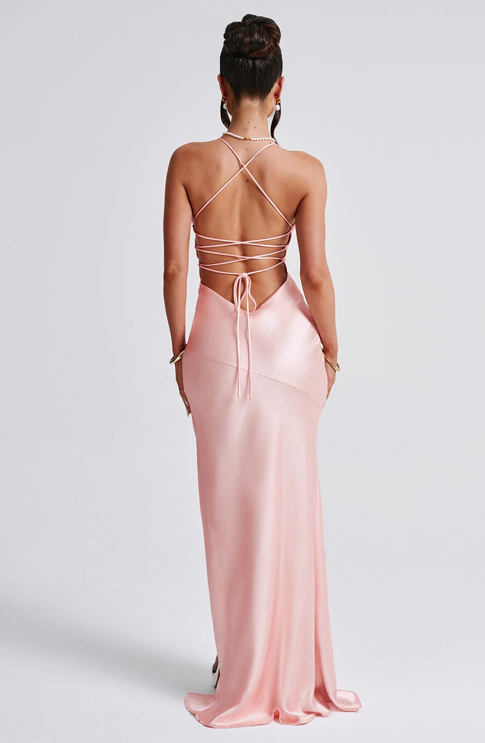 Flourenne Isabeau Maxi Dress in Blush