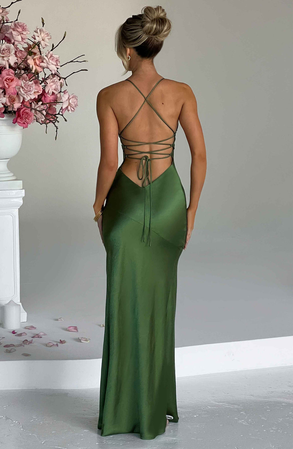 Flourenne Isabeau Maxi Dress in Emerald