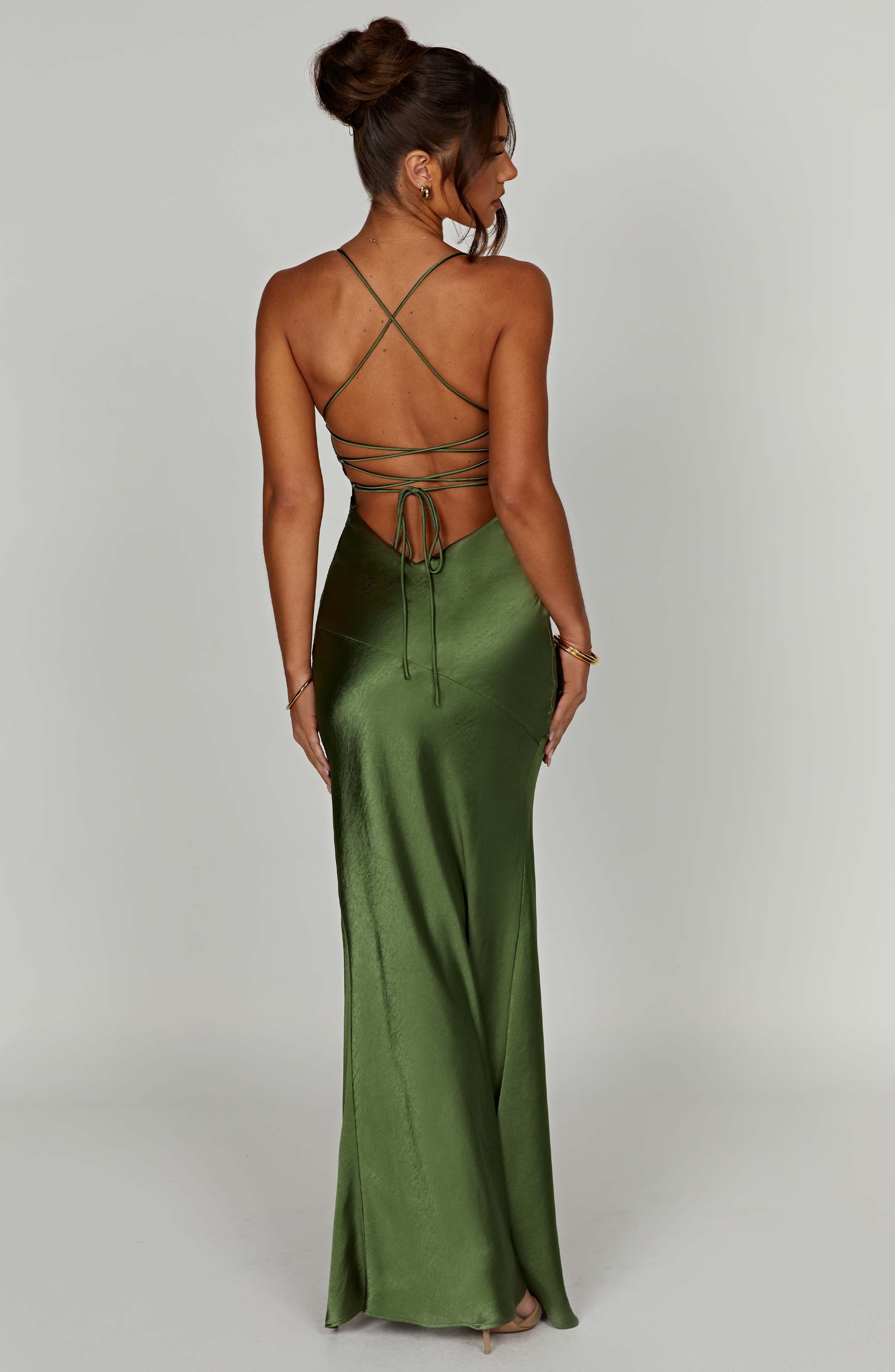 Flourenne Isabeau Maxi Dress in Emerald