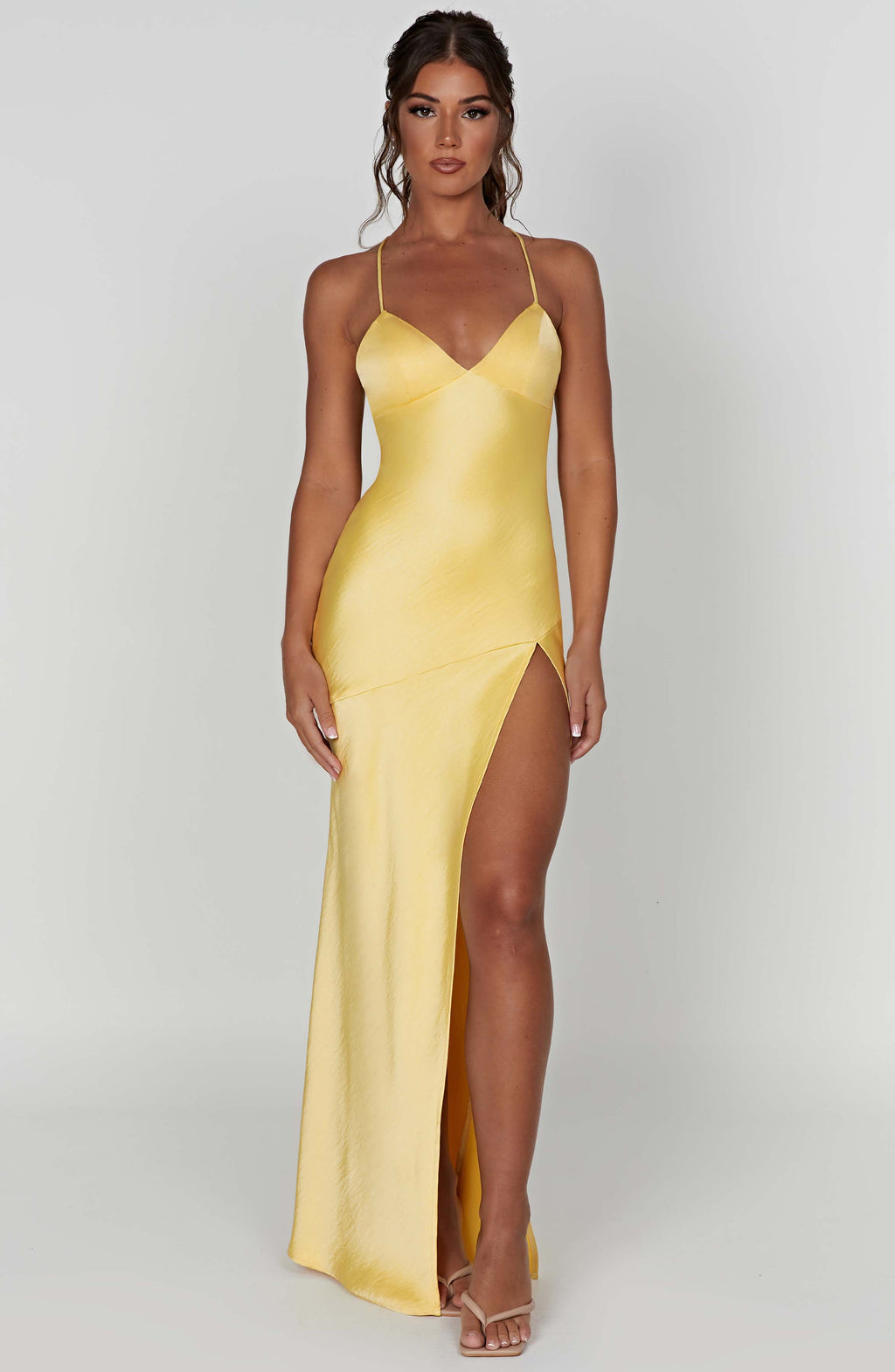Flourenne Isabeau Maxi Dress in Lemon