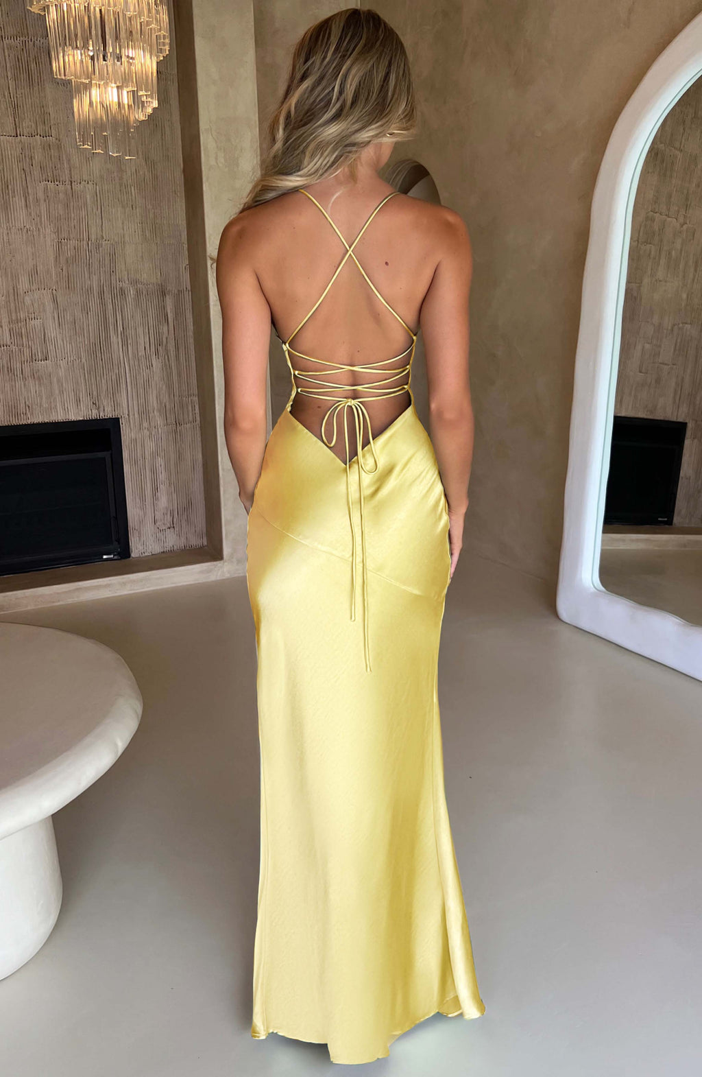 Flourenne Isabeau Maxi Dress in Lemon
