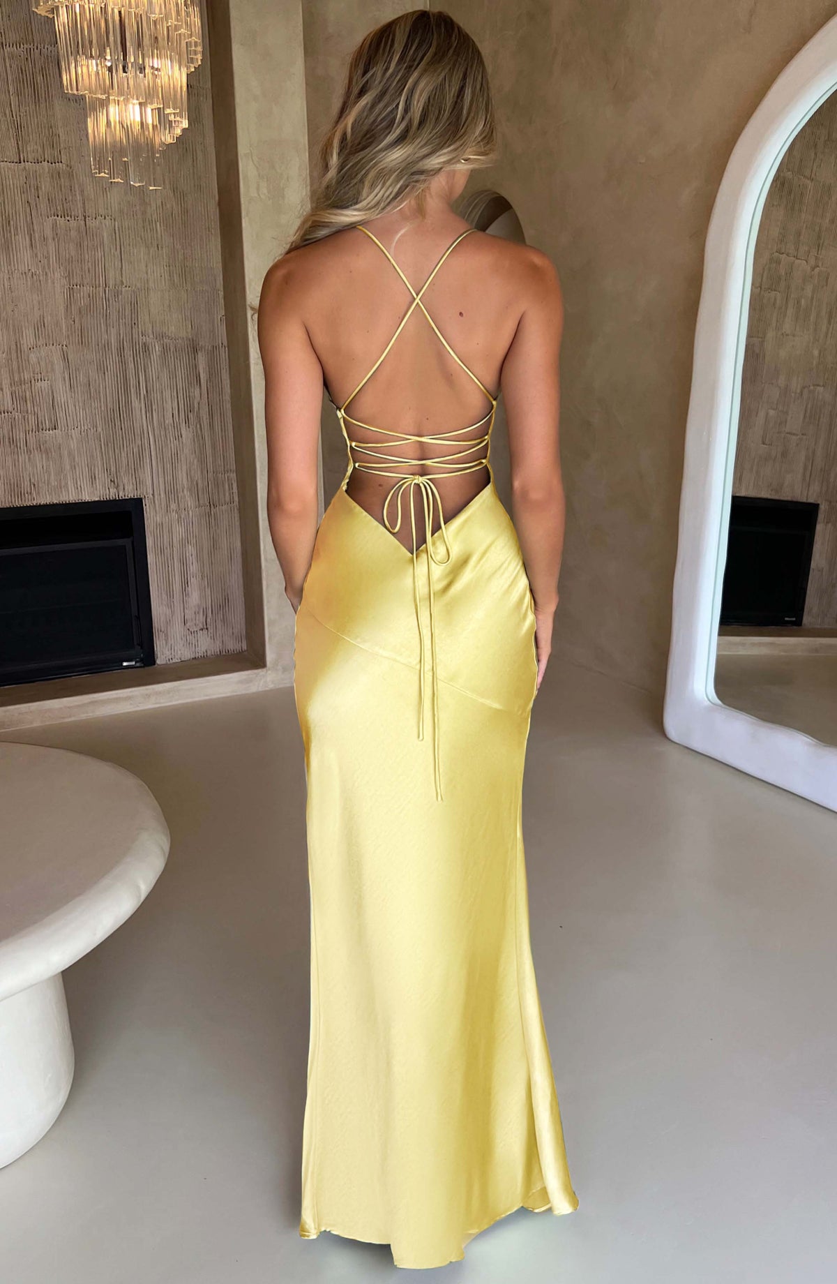 Flourenne Isabeau Maxi Dress in Lemon