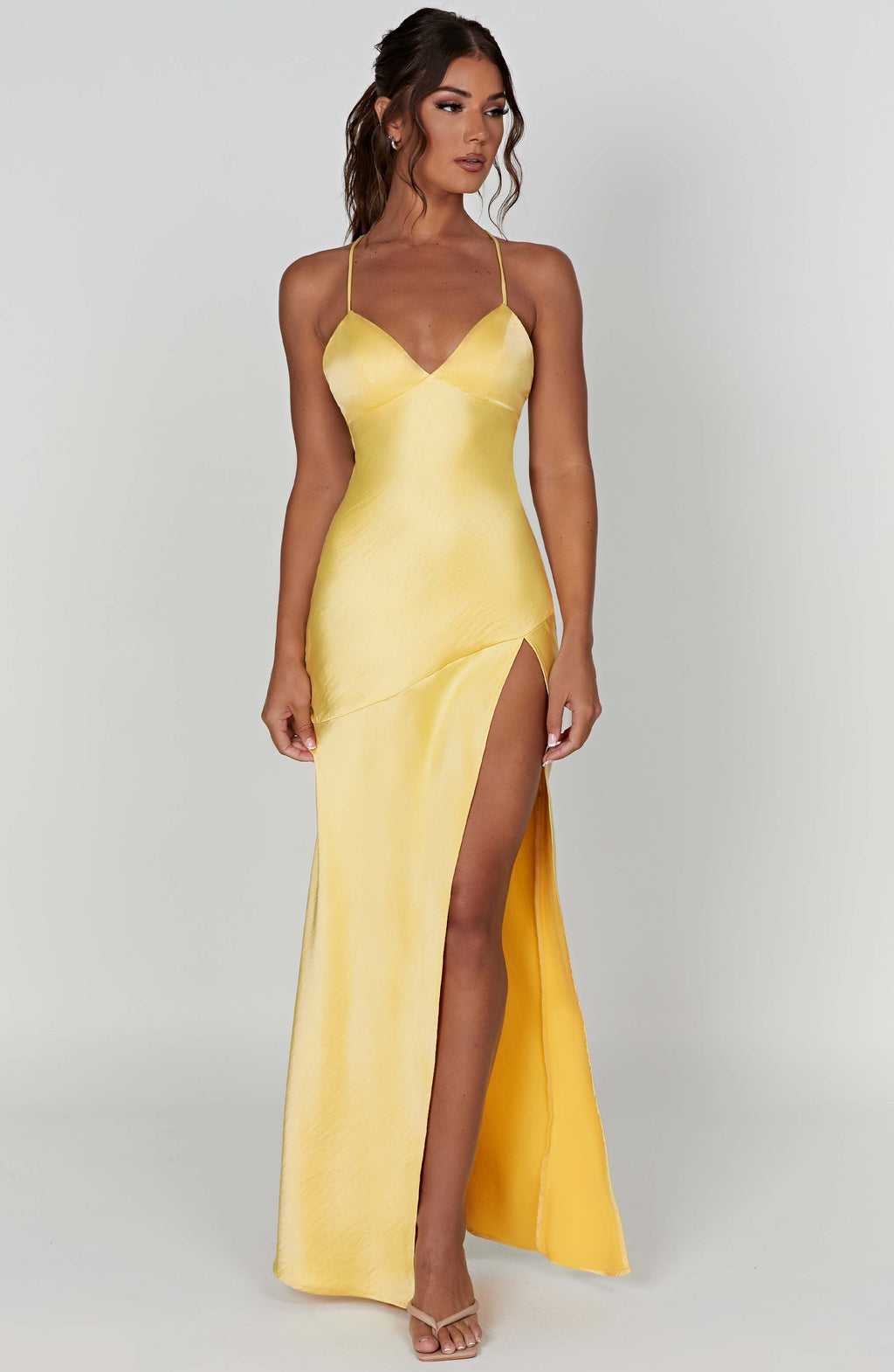 Flourenne Isabeau Maxi Dress in Lemon