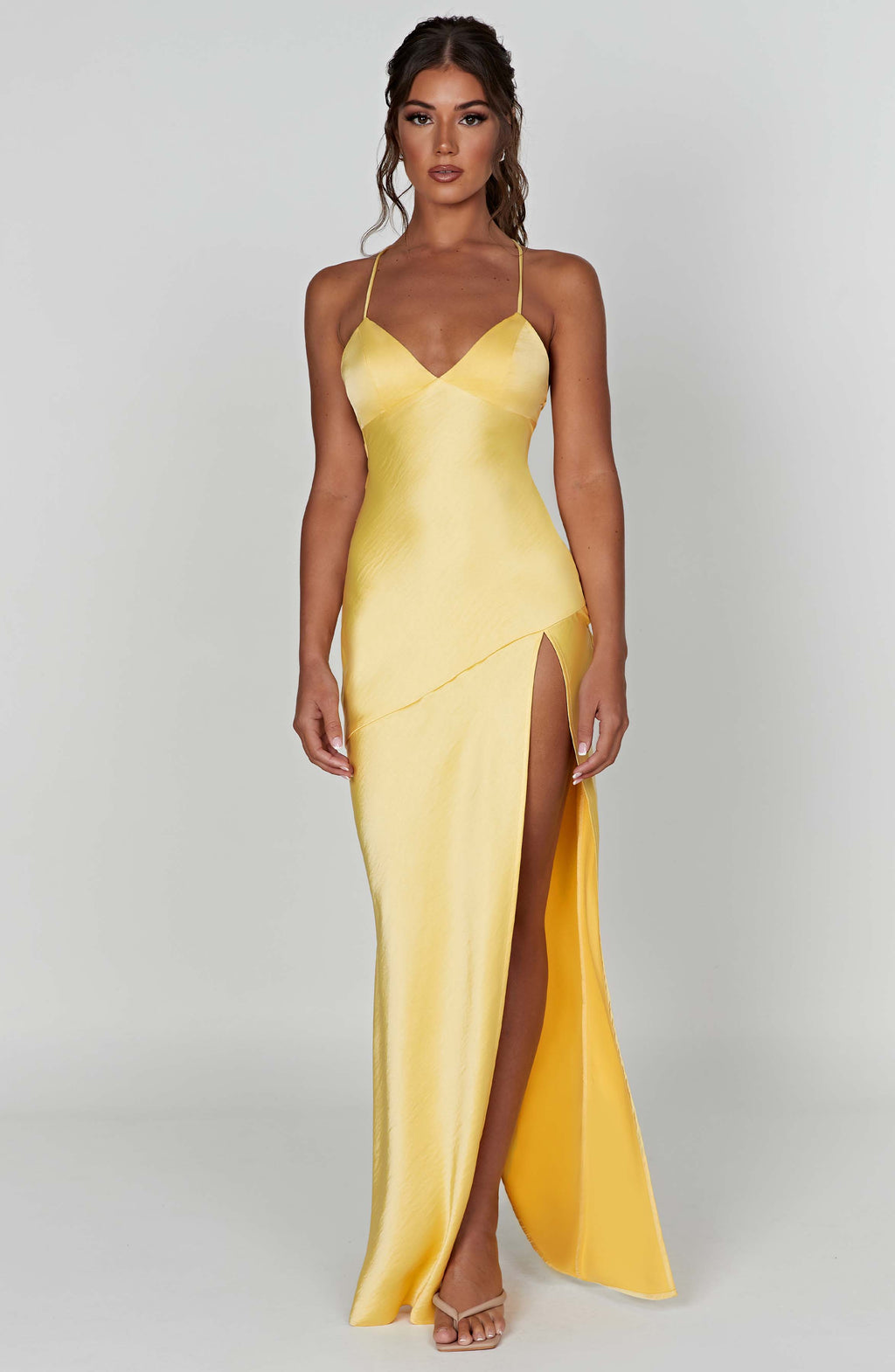 Flourenne Isabeau Maxi Dress in Lemon