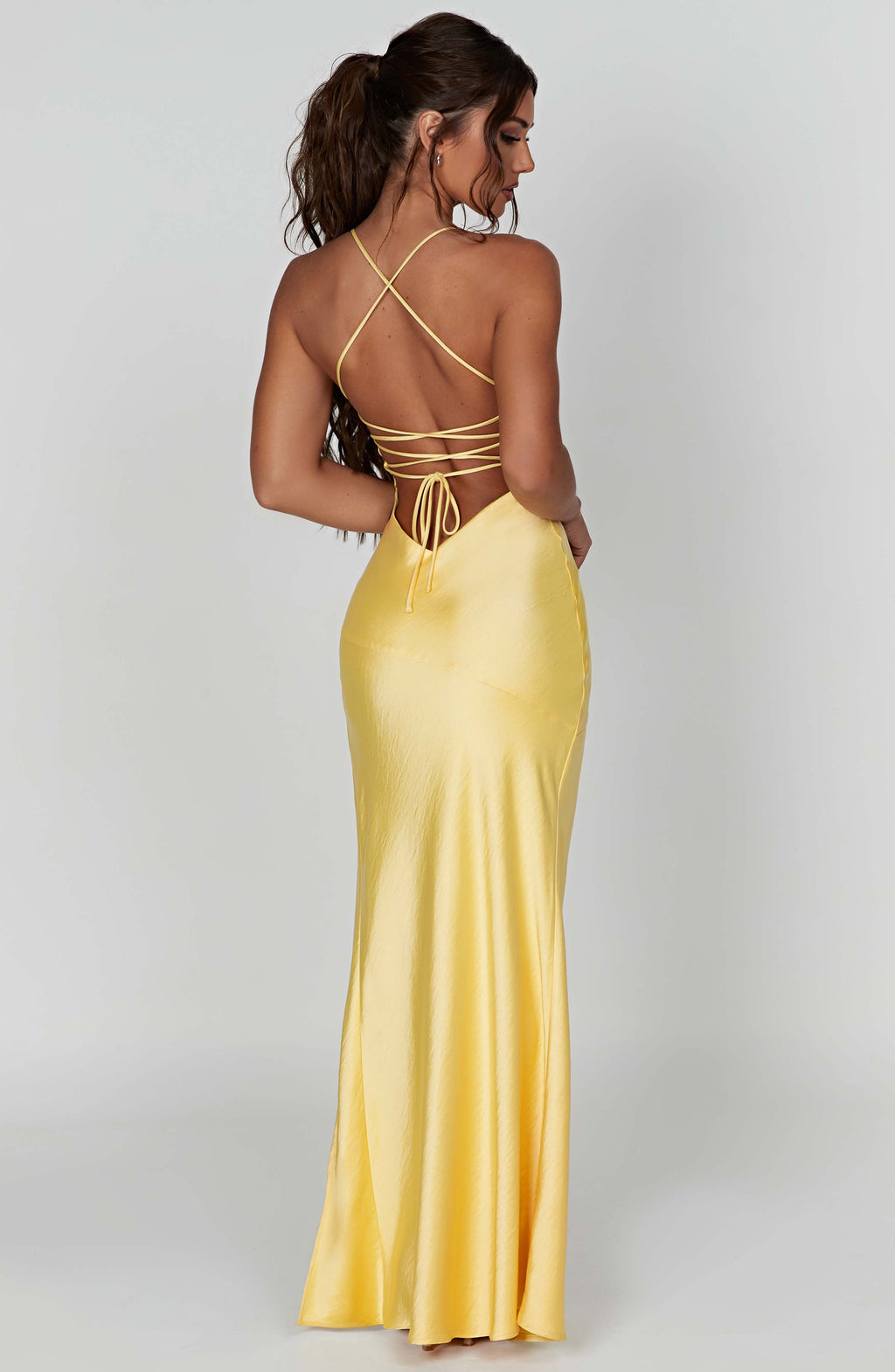 Flourenne Isabeau Maxi Dress in Lemon