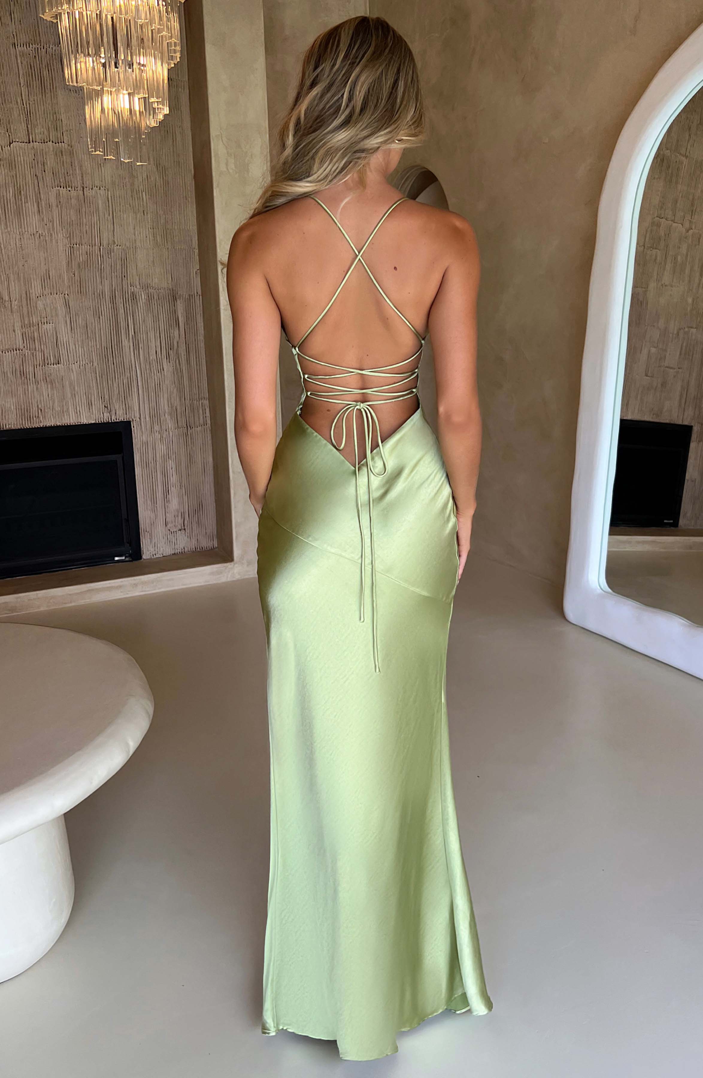 Flourenne Isabeau Maxi Dress in Sage