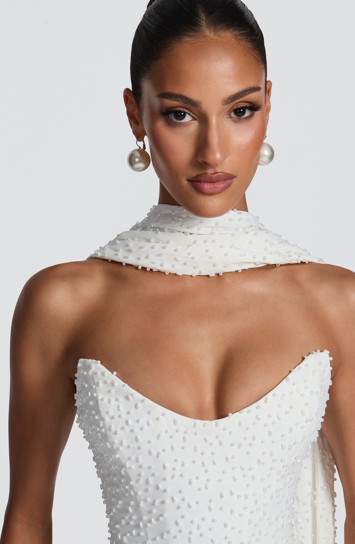 Flourenne Ivera Scarf in Ivory