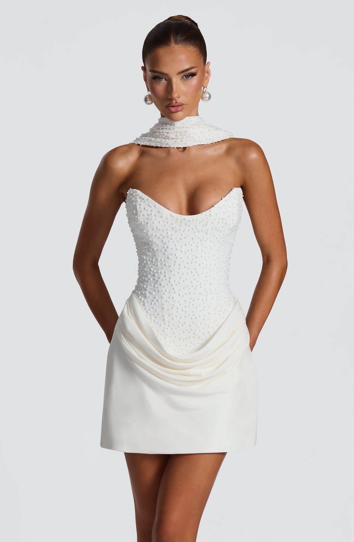 Flourenne Ivera Scarf in Ivory