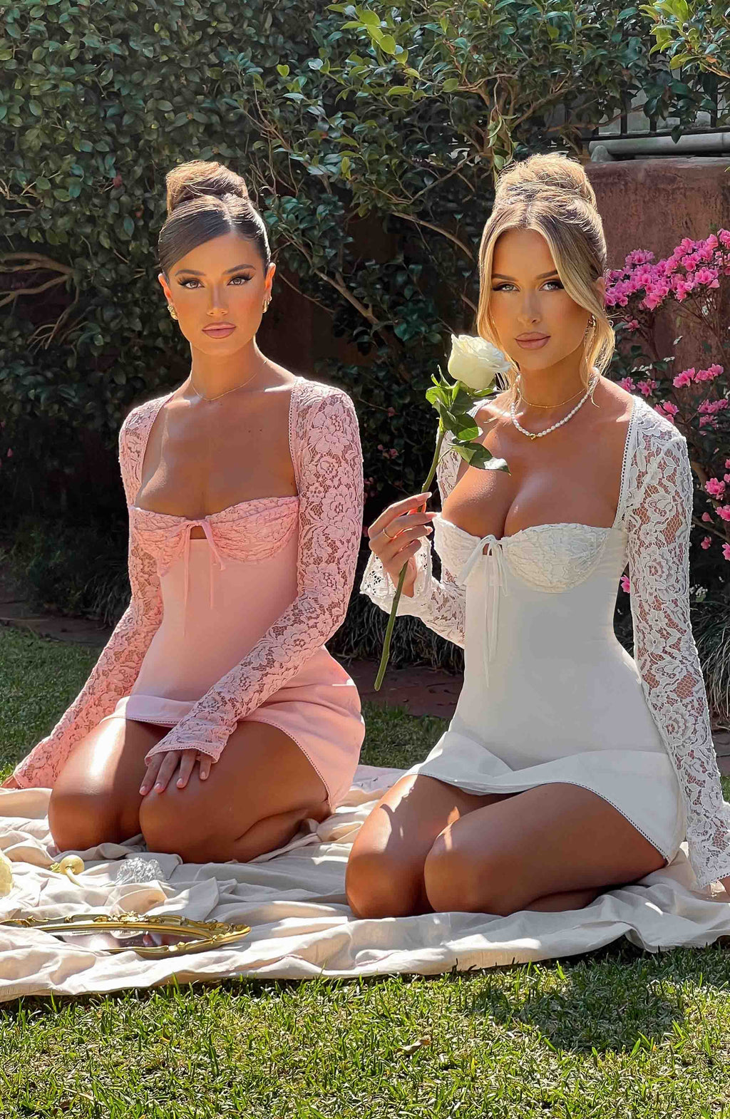 Flourenne Jacinthe Mini Dress in Blush