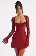 Flourenne Jacinthe Mini Dress in Red