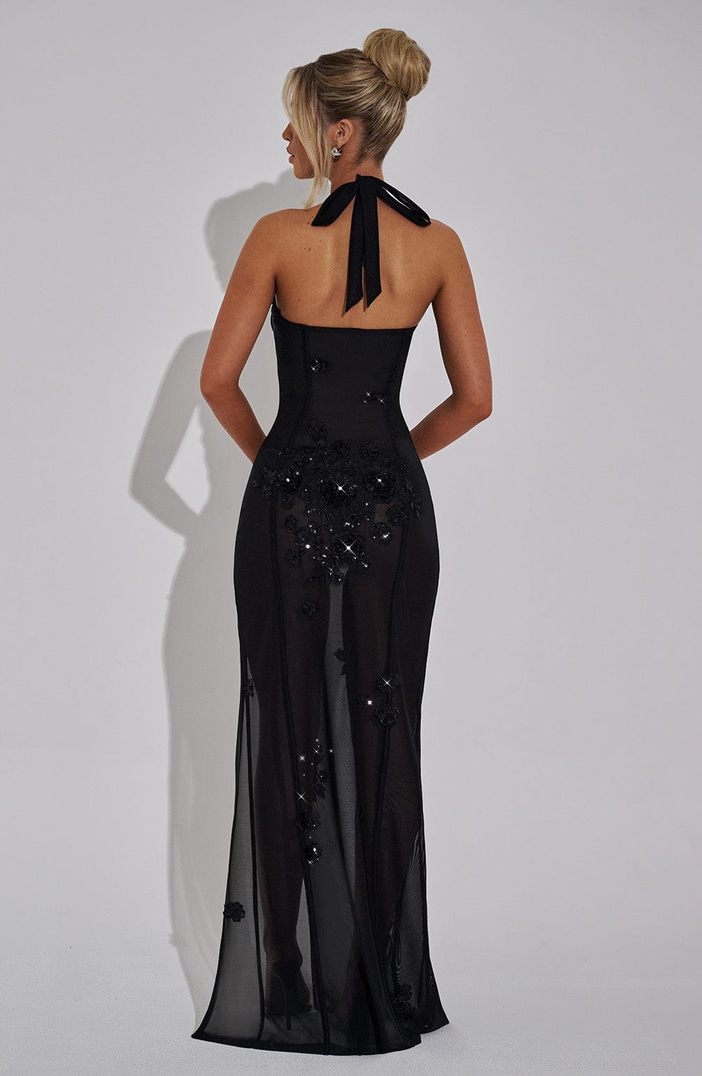 Flourenne Jacquelina Maxi Dress in Black