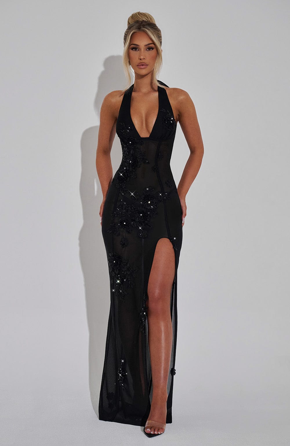 Flourenne Jacquelina Maxi Dress in Black