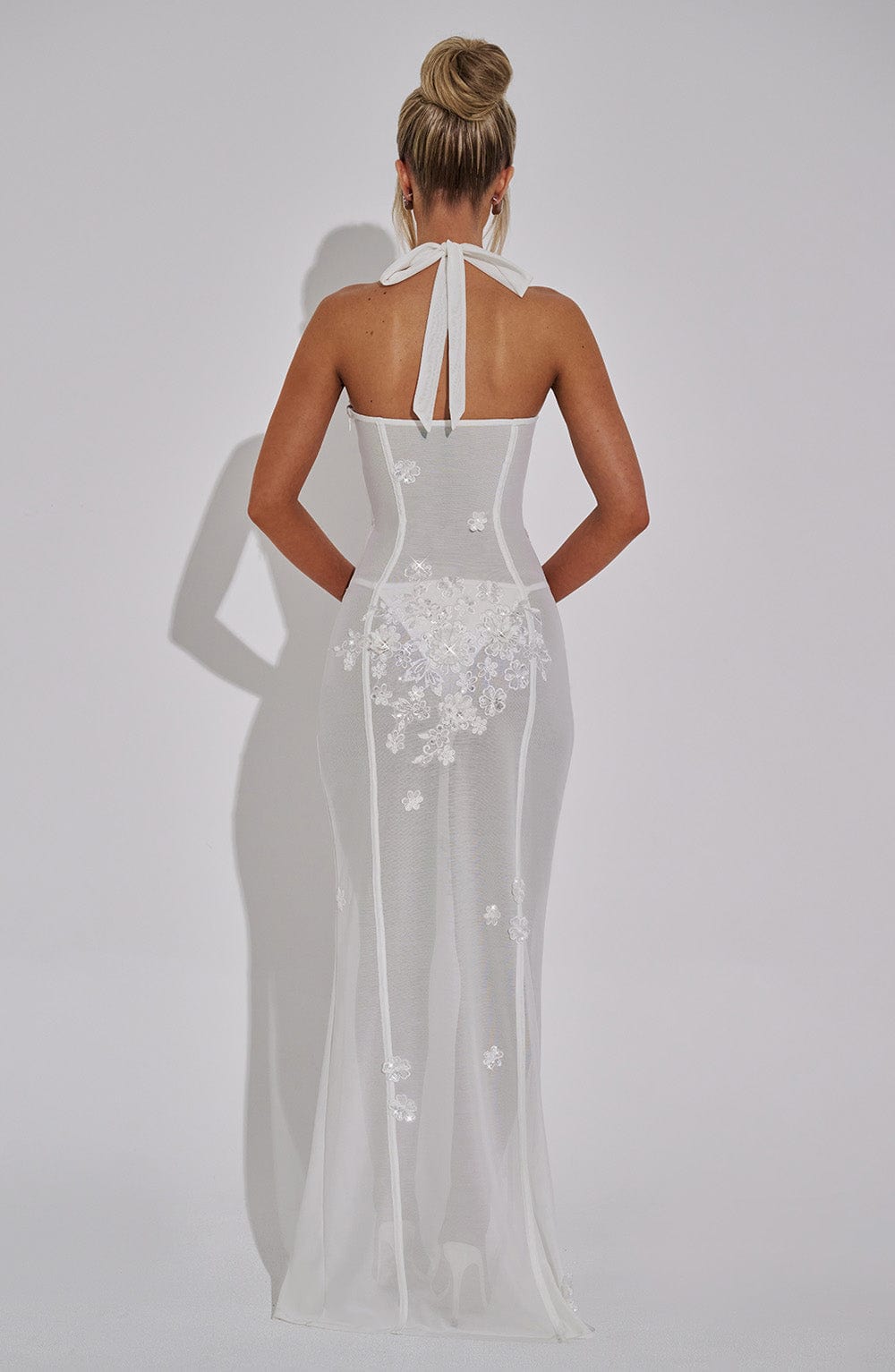 Flourenne Jacquelina Maxi Dress in Ivory