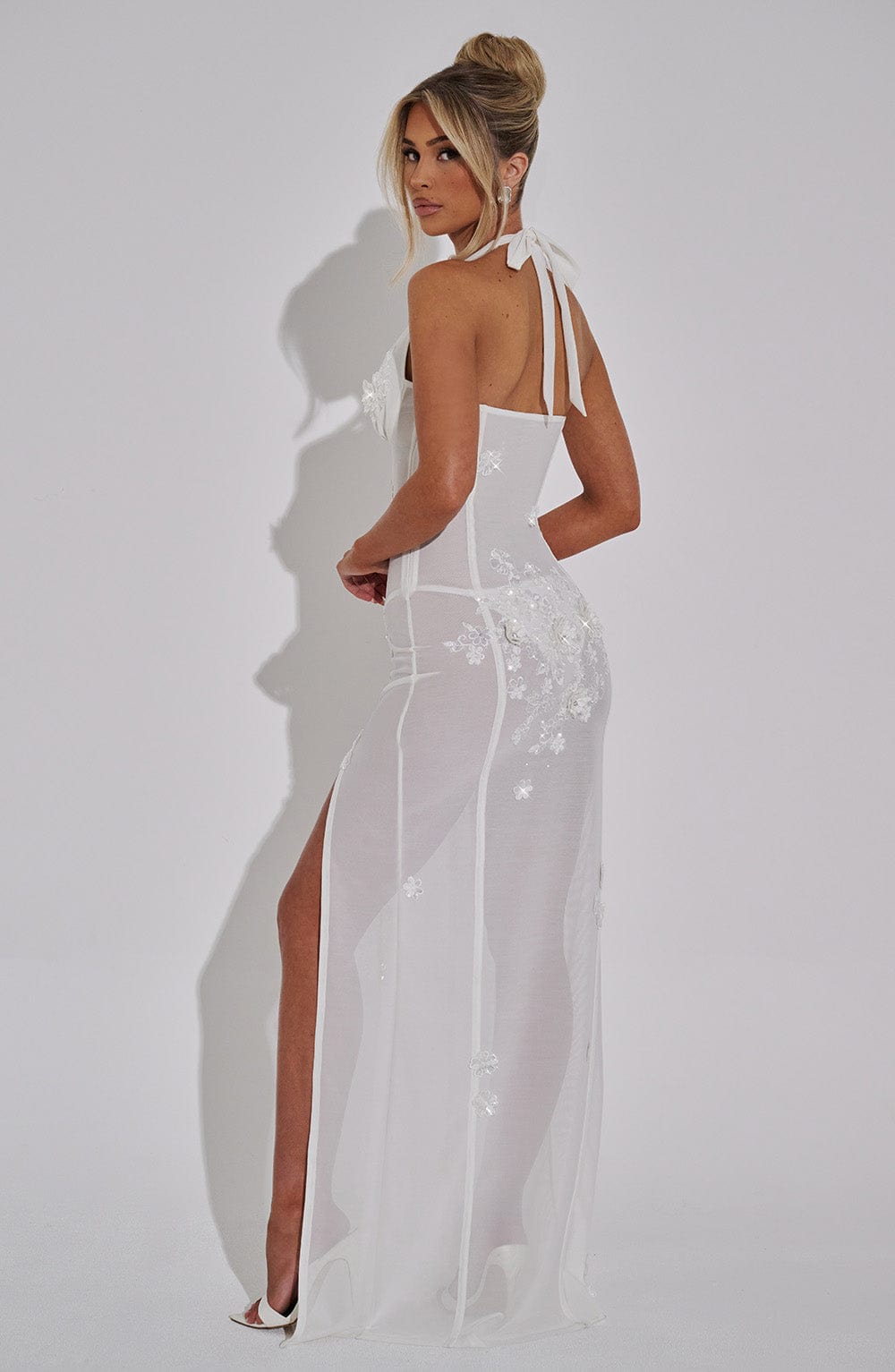 Flourenne Jacquelina Maxi Dress in Ivory