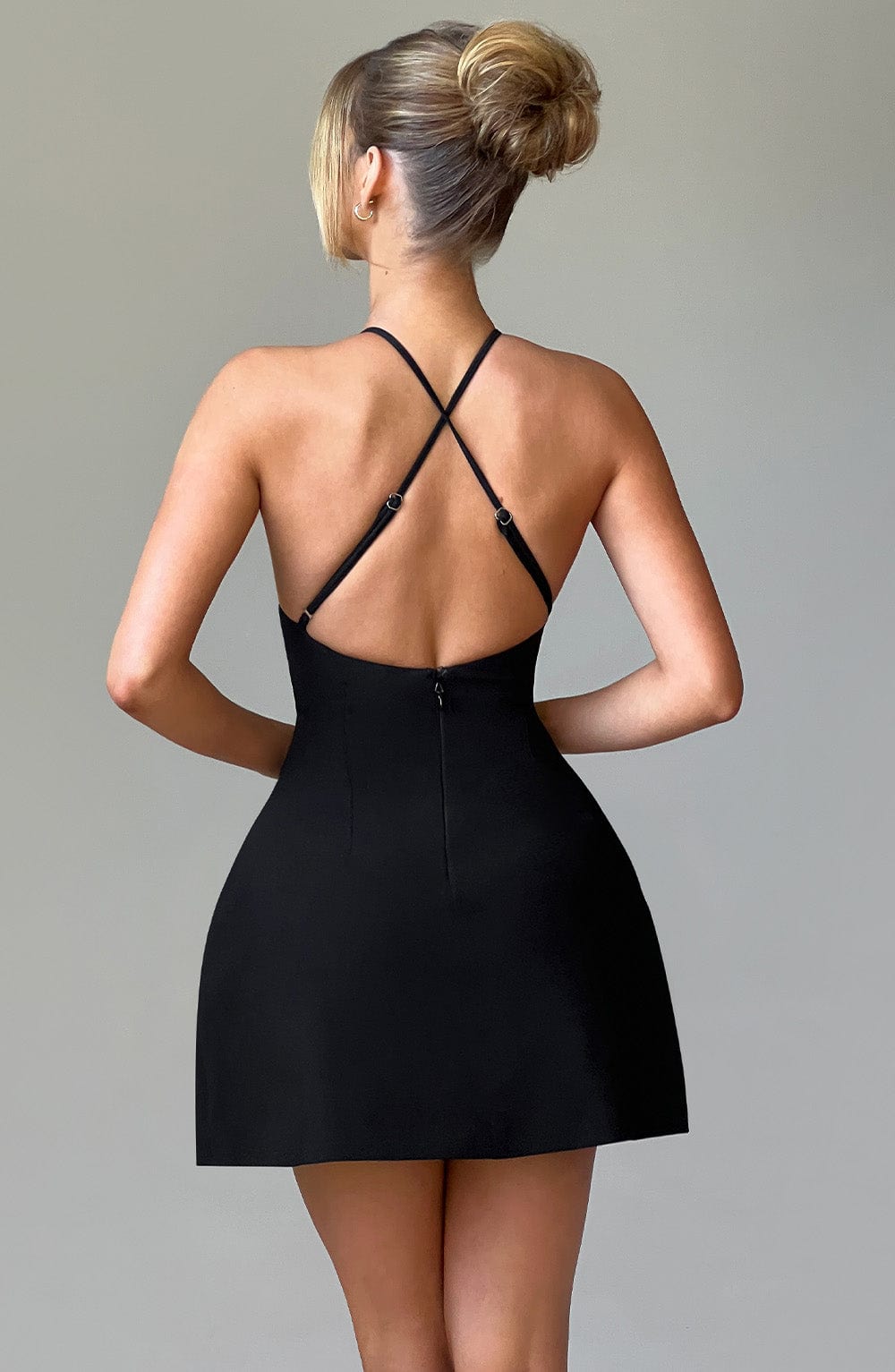 Flourenne Jaine Mini Dress in Black