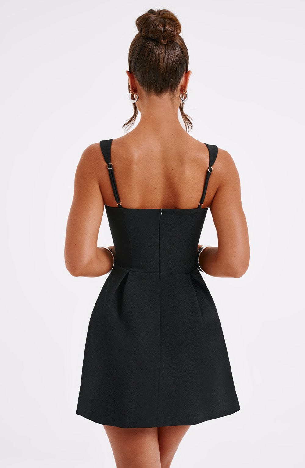 Flourenne Janelia Mini Dress in Black